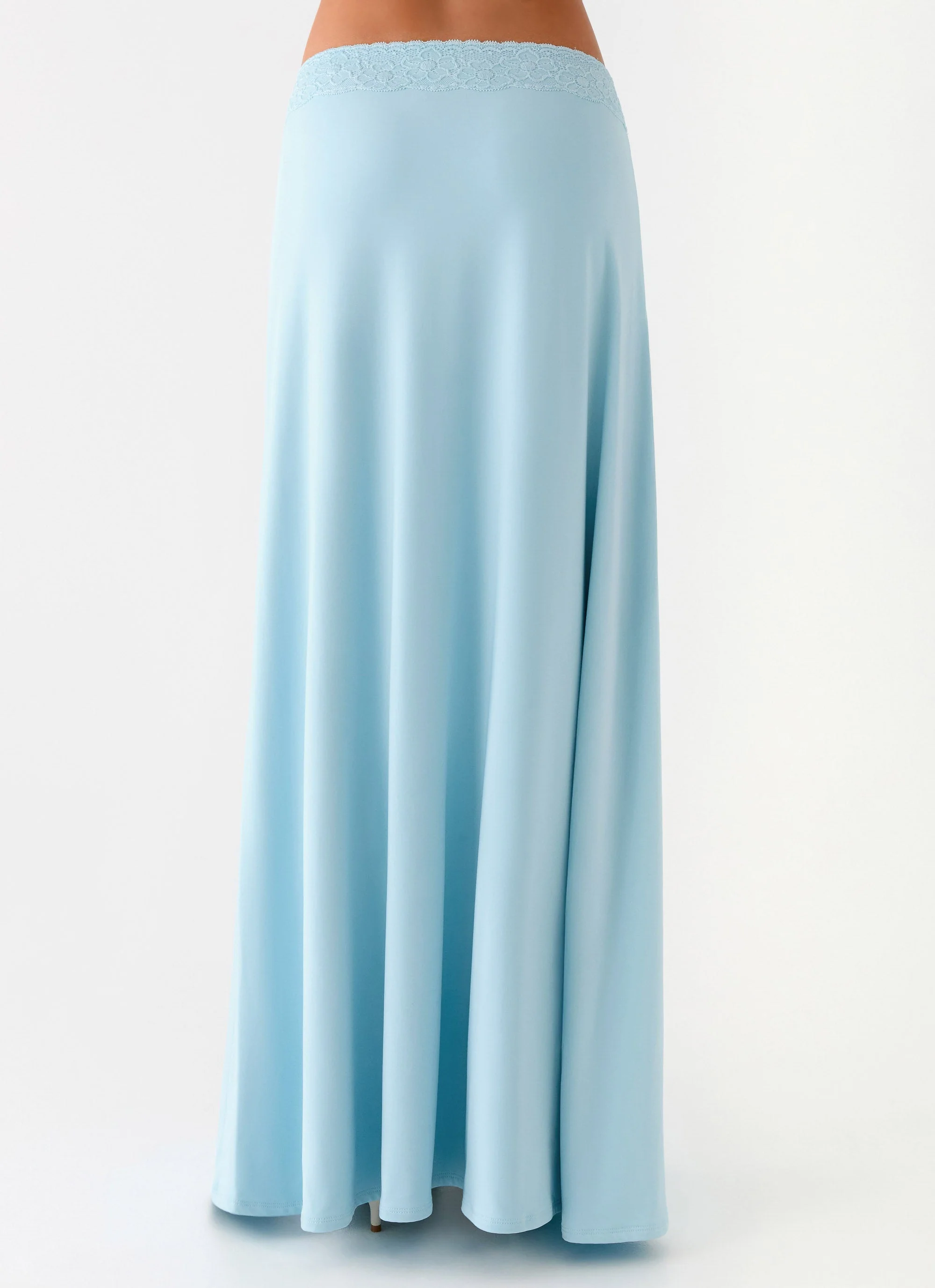 Ocean Plunge Maxi Skirt - Blue - Image 4
