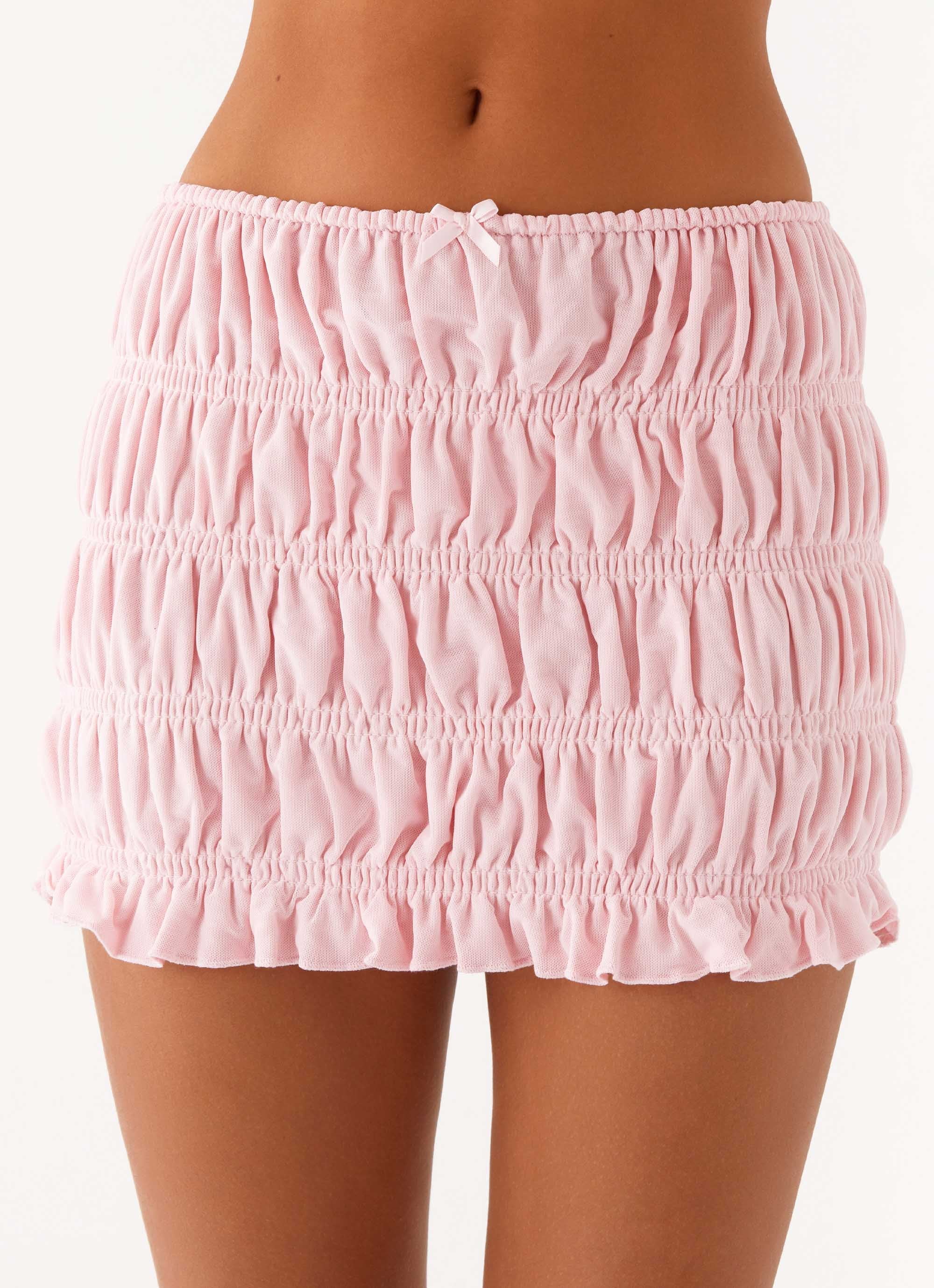 Off by Heart Shirred Skirt - Blush - Image 5