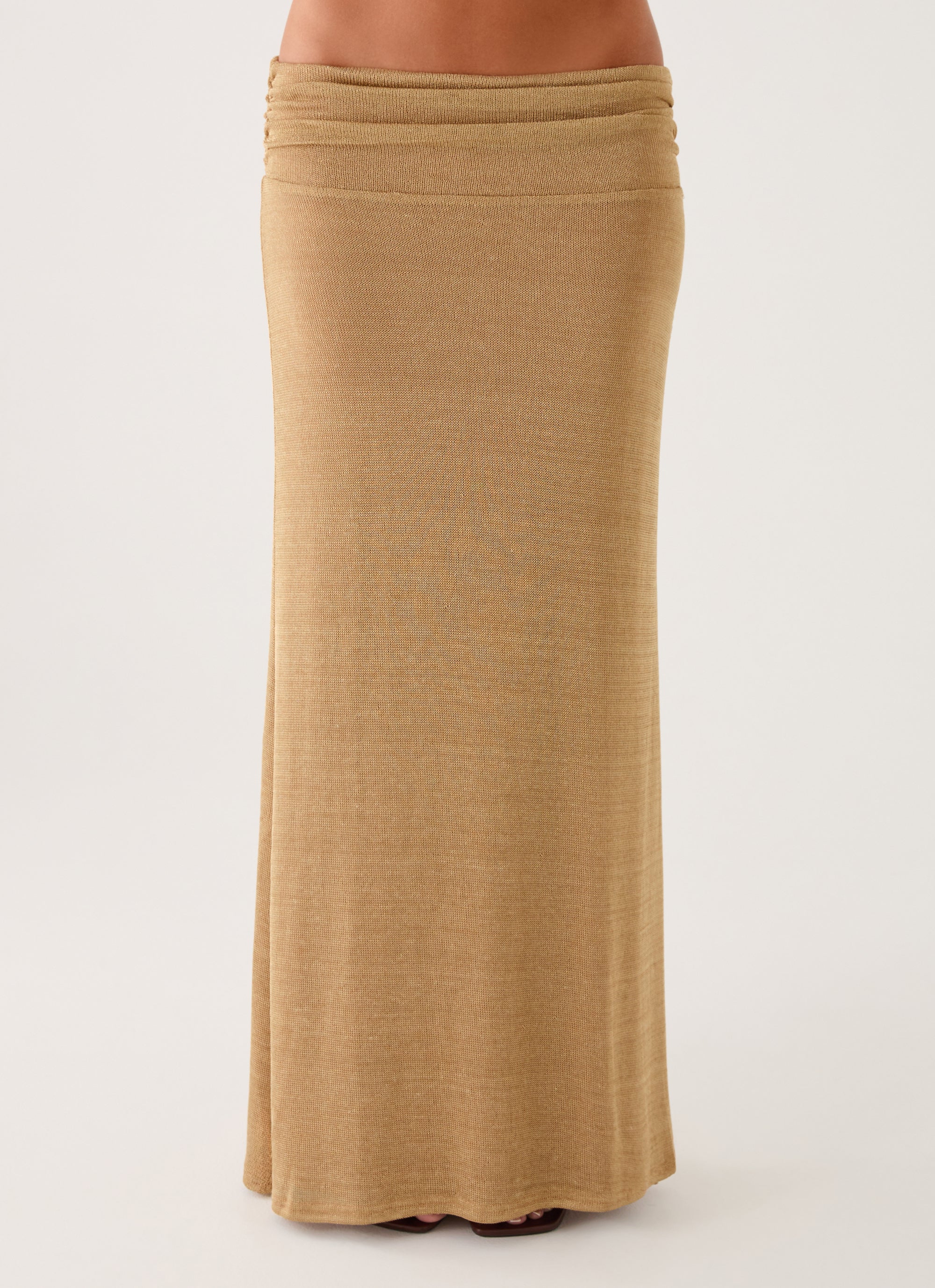 Olyssia Shimmer Maxi Skirt - Shimmer Gold - Image 4