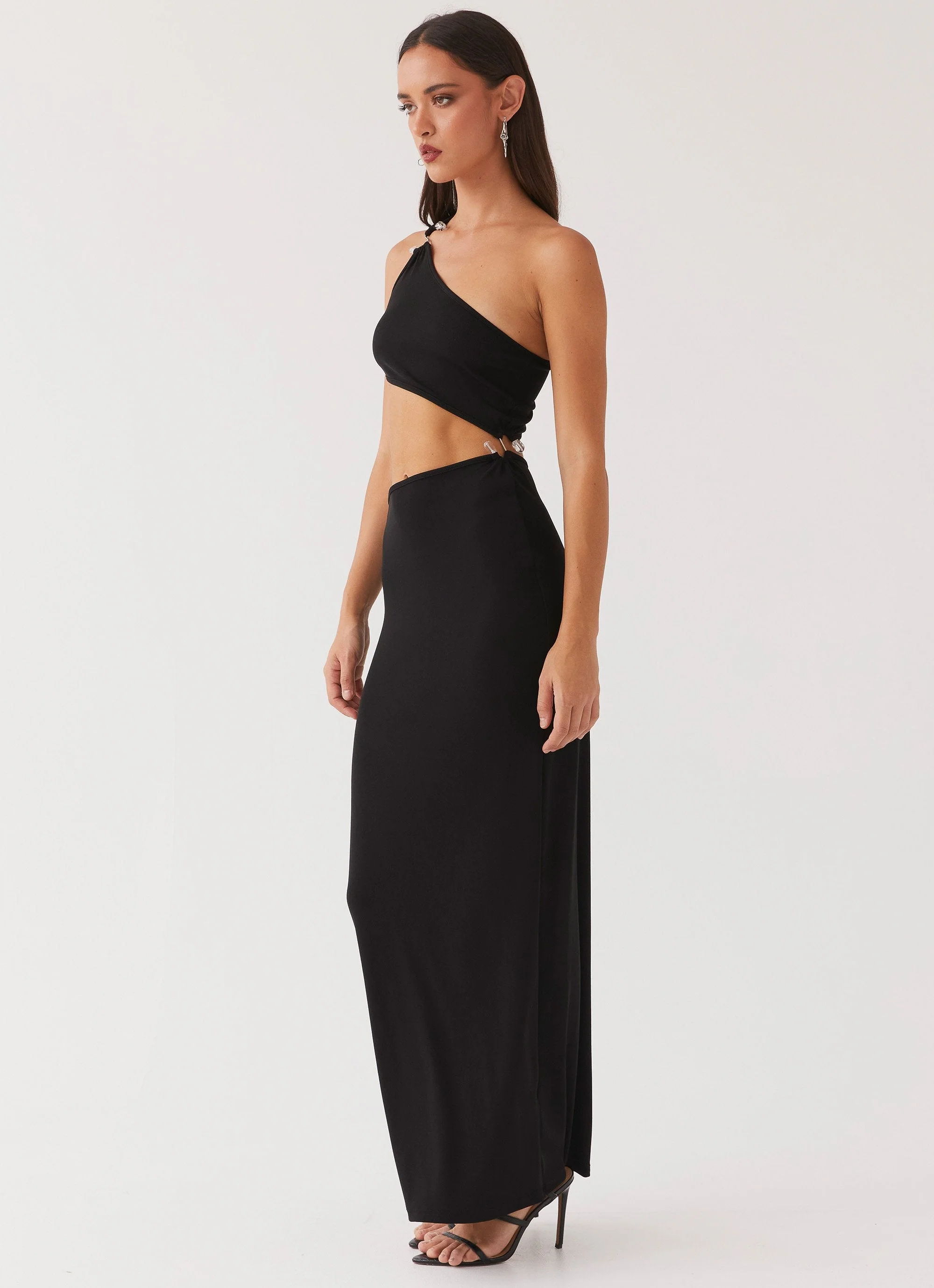On The Moon Maxi Dress - Black - Image 7