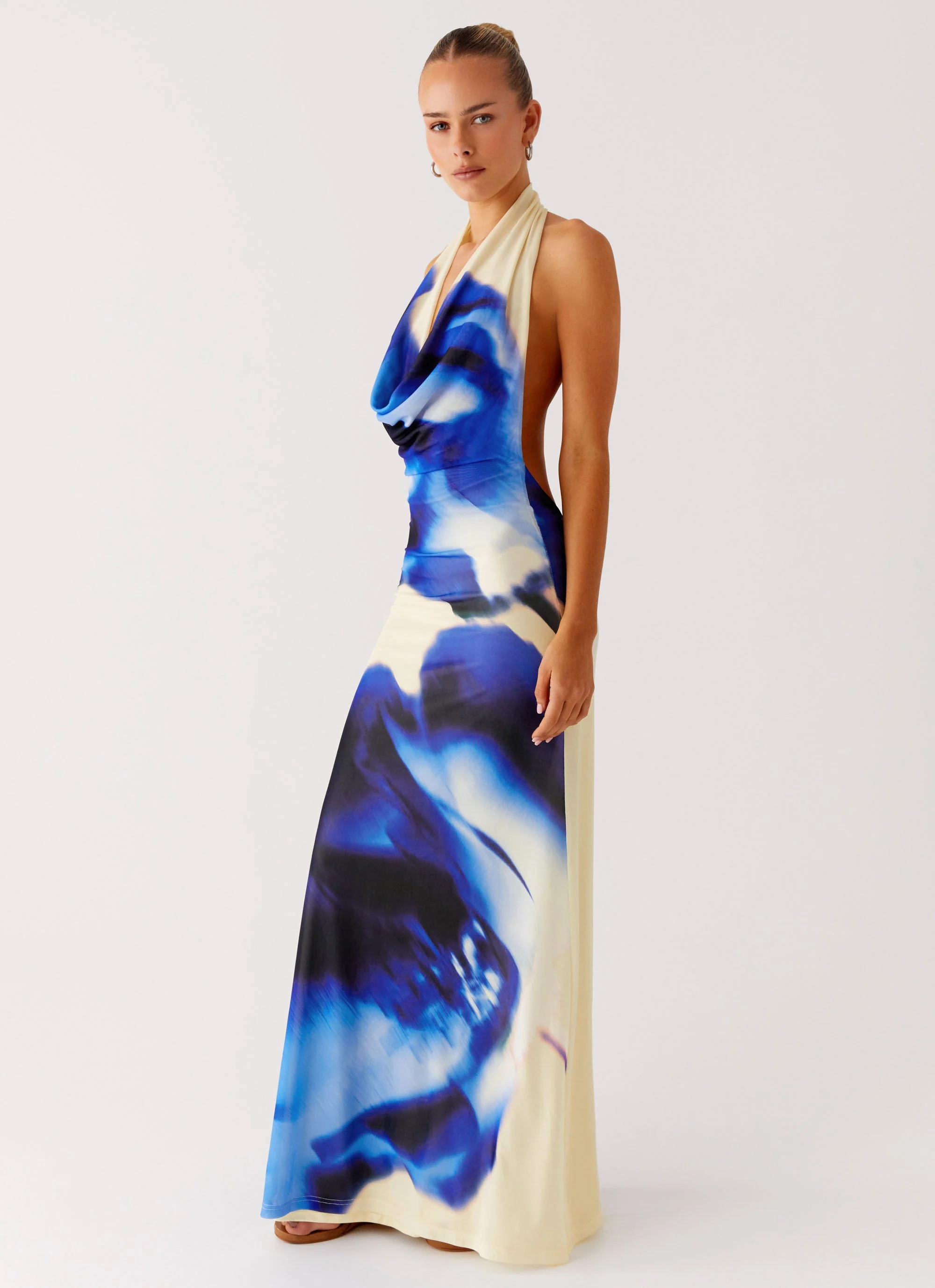 Only A Feeling Cowl Neck Maxi Dress - Heirloom Floral - Image 5