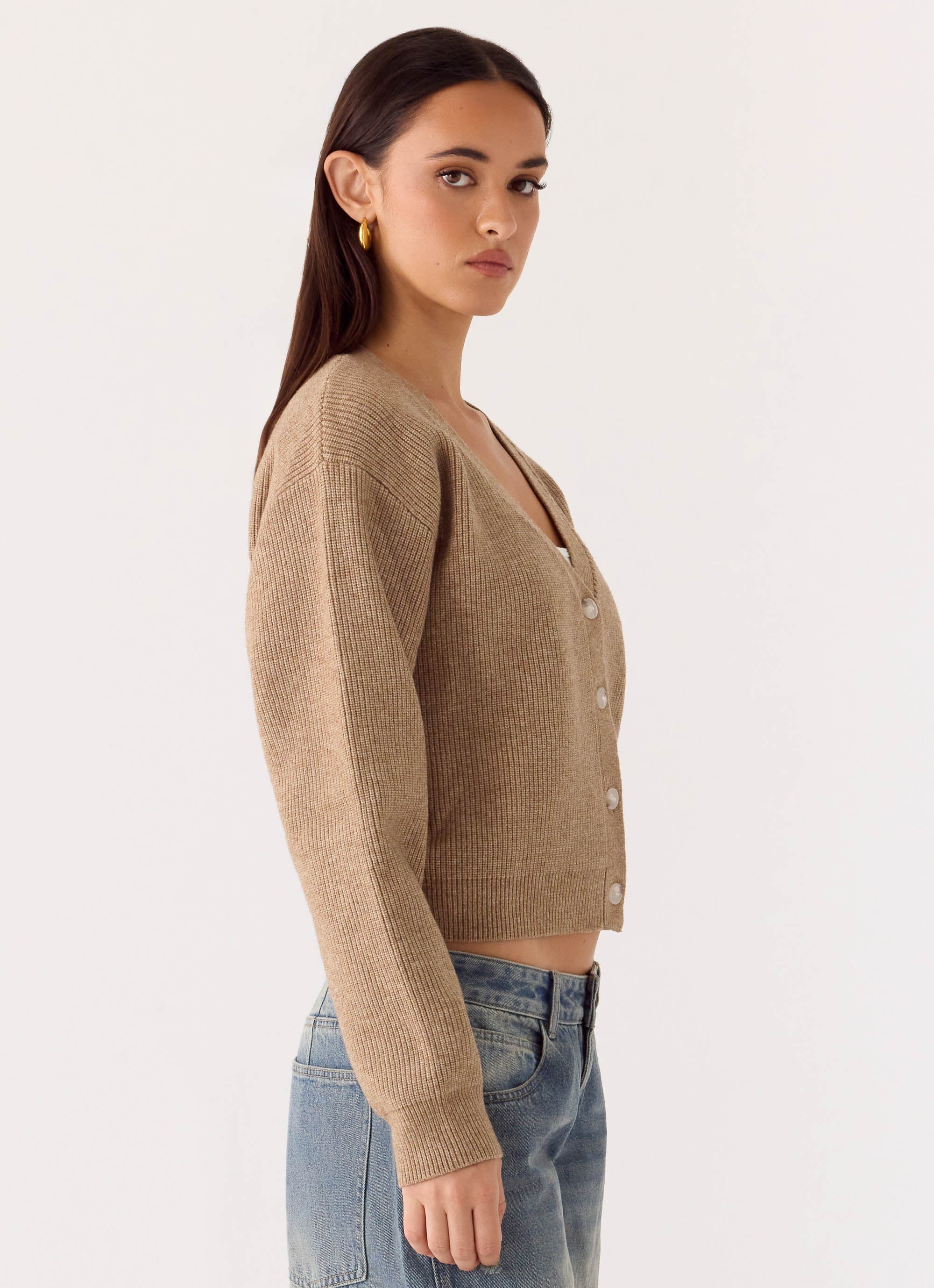 Orla Knit Sweater - Taupe - Image 3