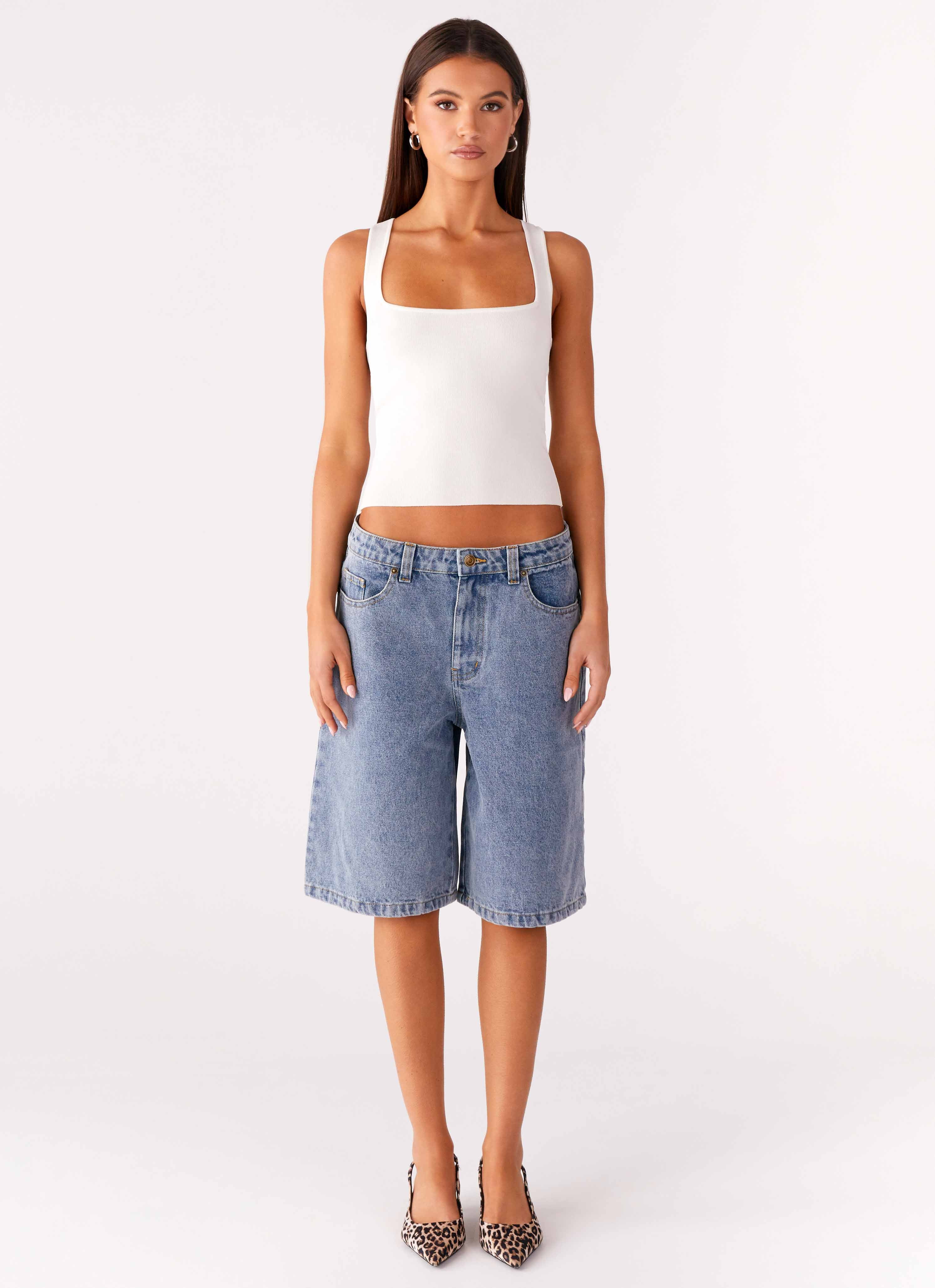 Orleans Denim Jorts - Blue - Image 2