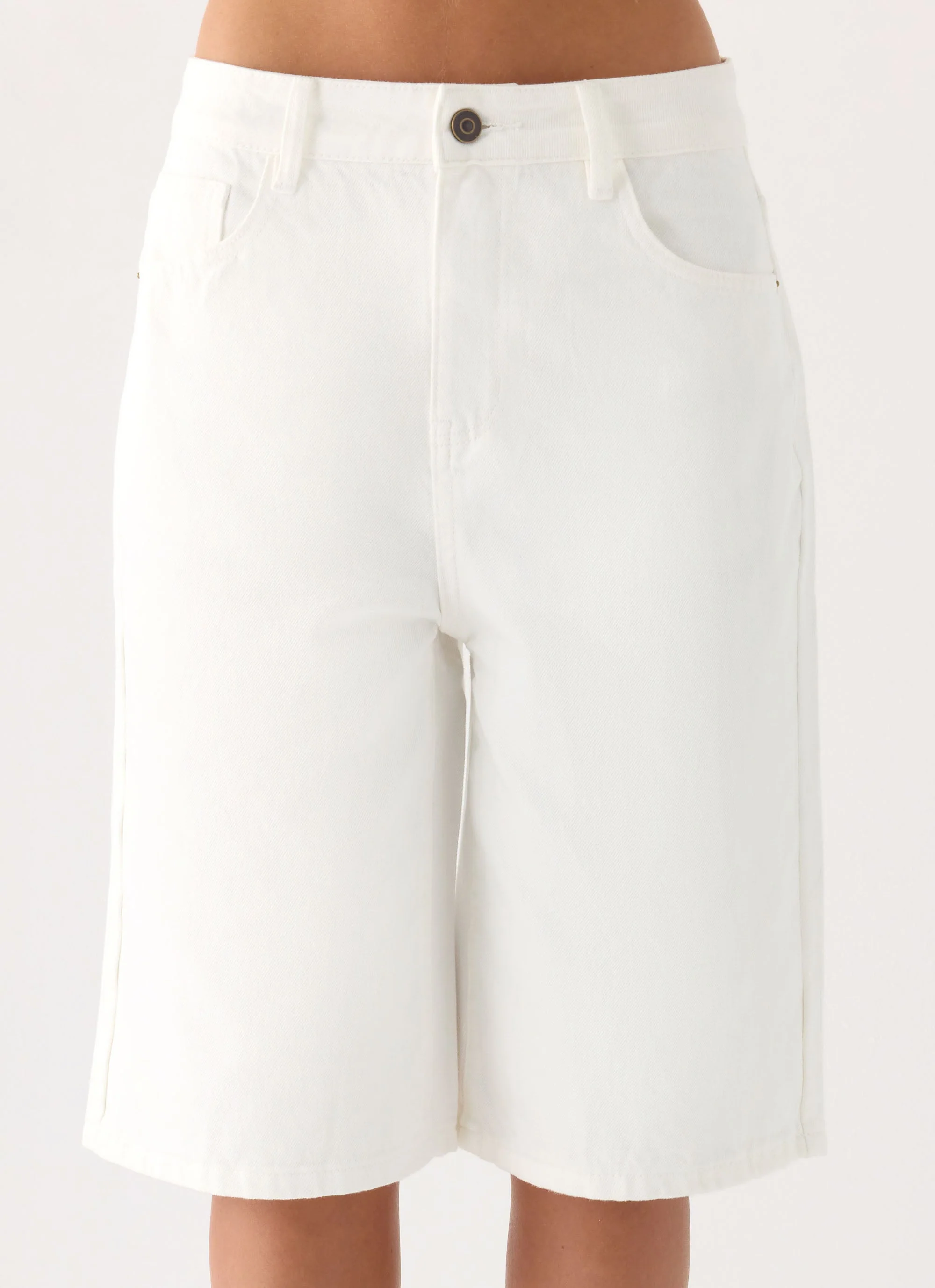 Orleans Denim Jorts - White - Image 7