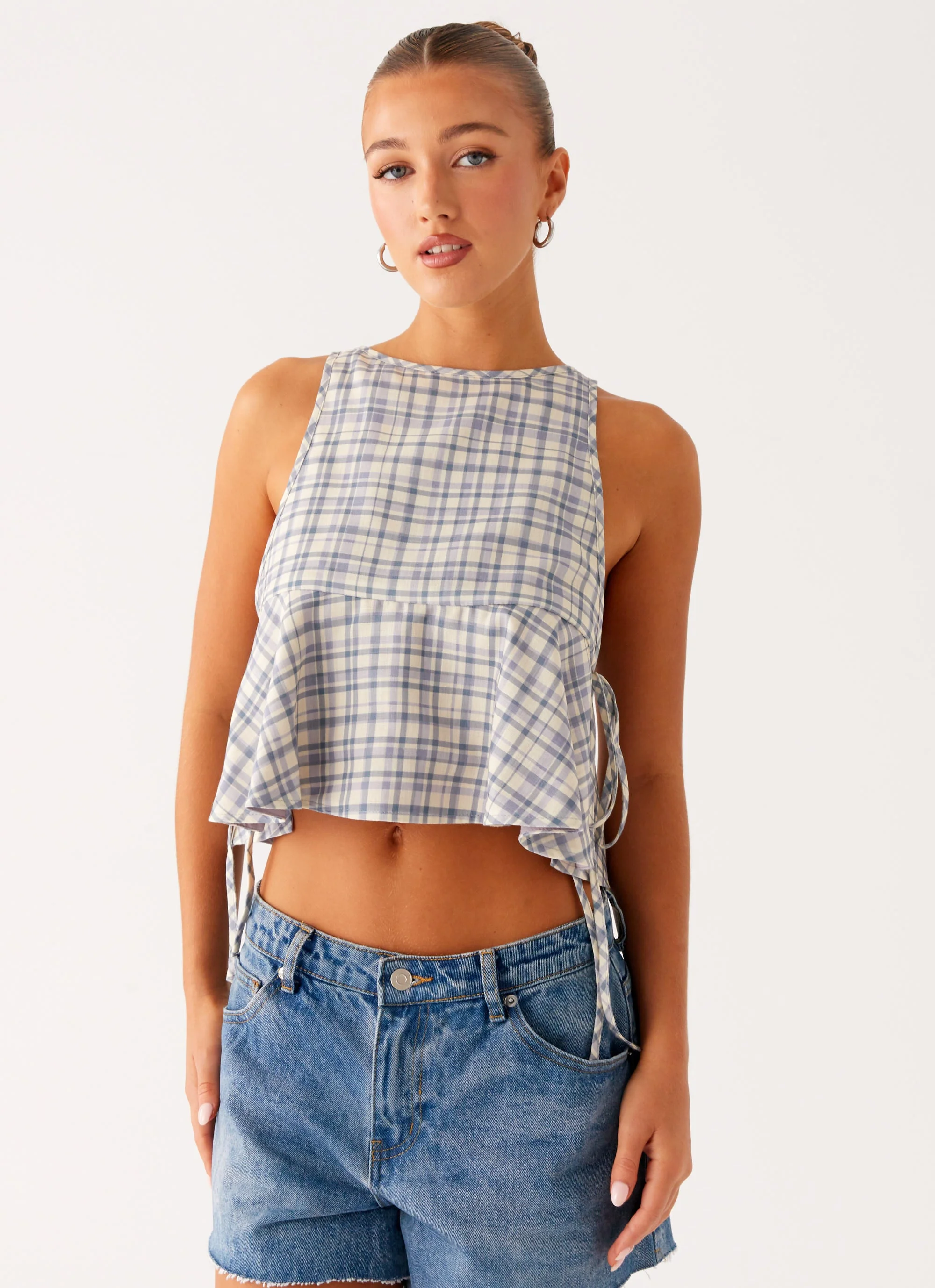 Osborne Halter Top - Check - Image 6