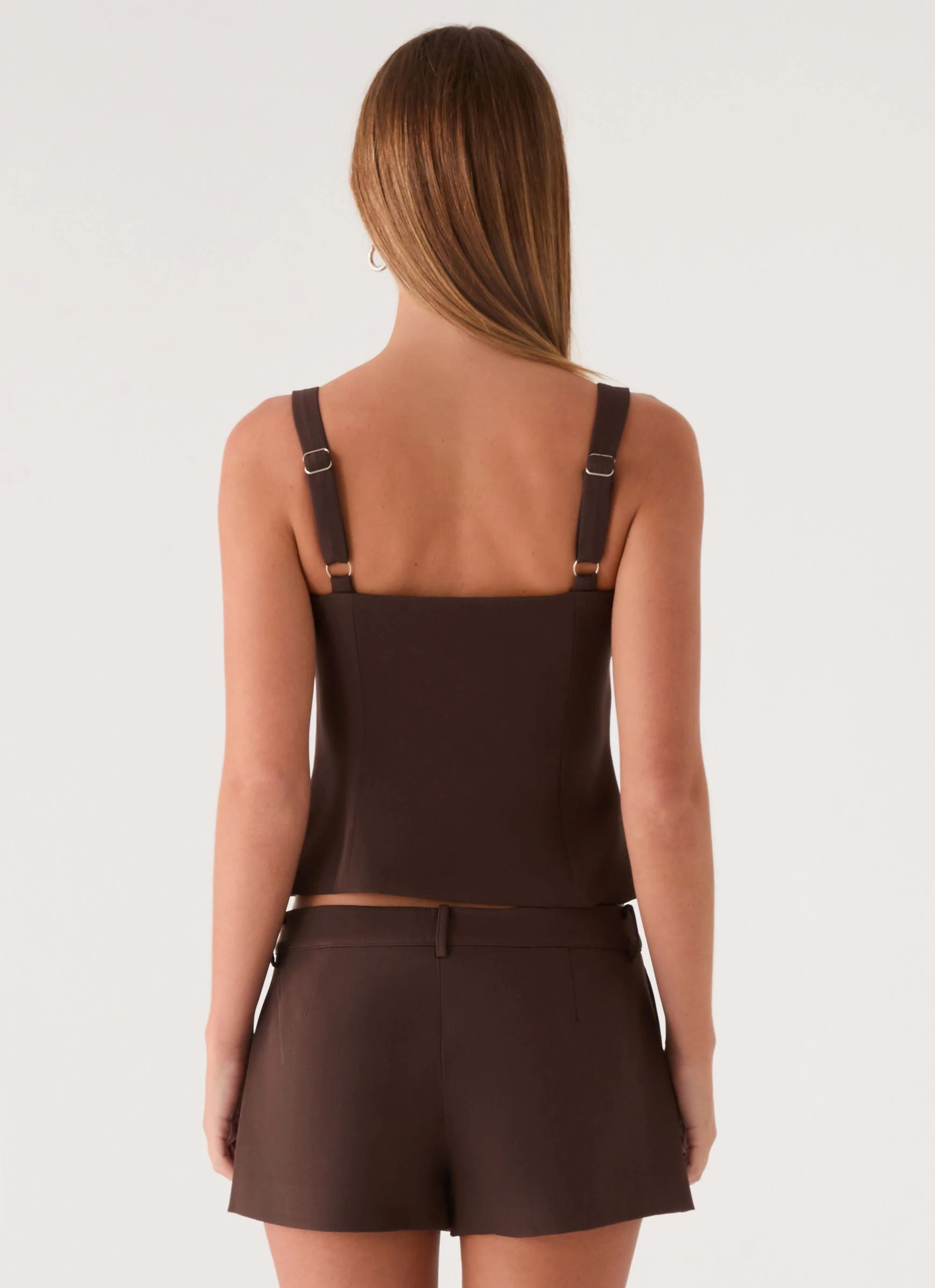 Oslo Mini Shorts - Chocolate - Image 6