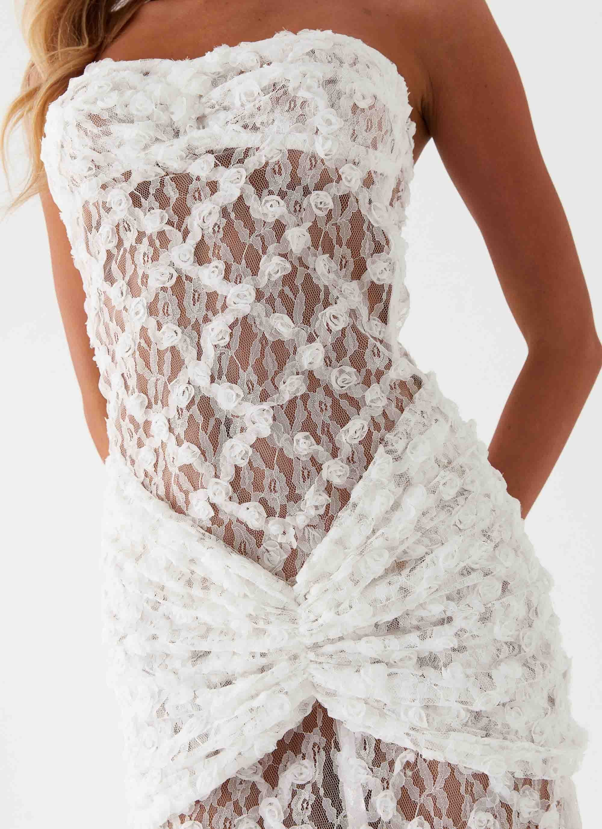 Ottilie Lace Maxi Dress - White - Image 4