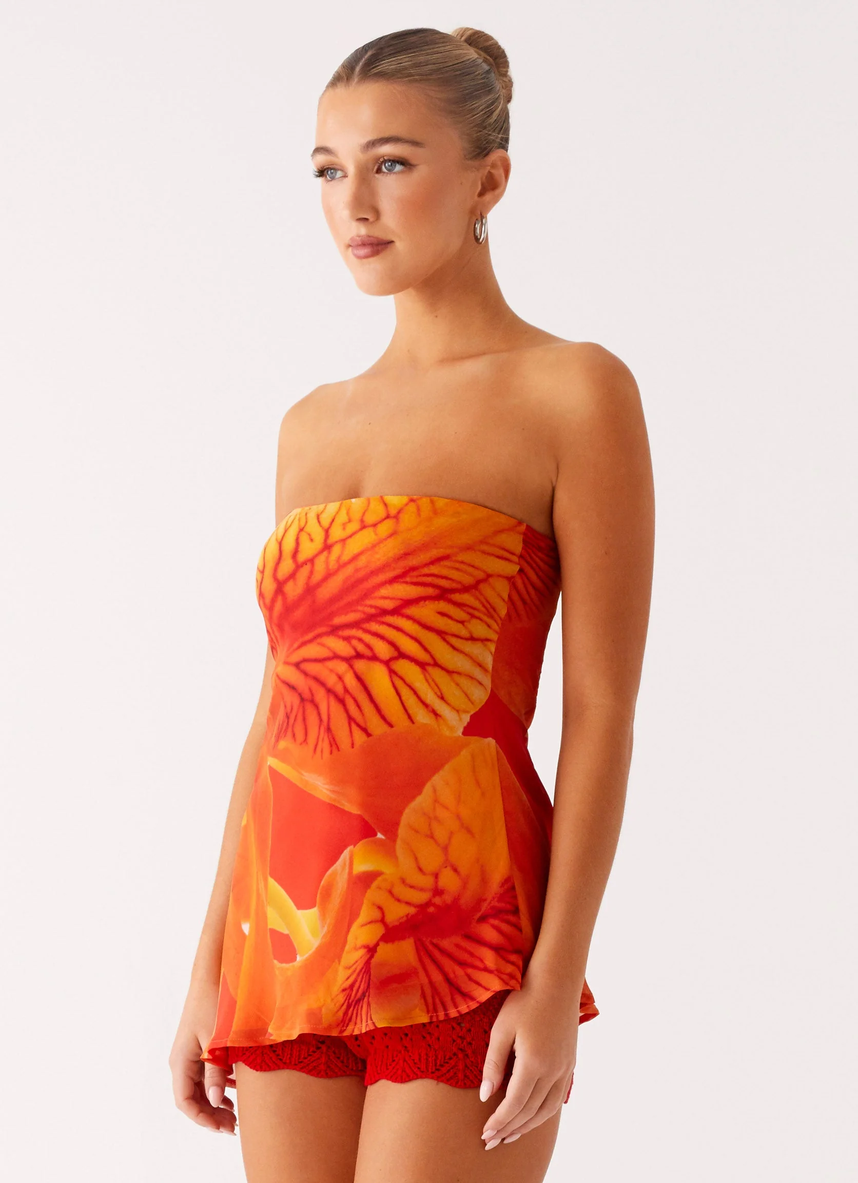 Over The Horizon Asymetrical Top - Serene Orange - Image 2