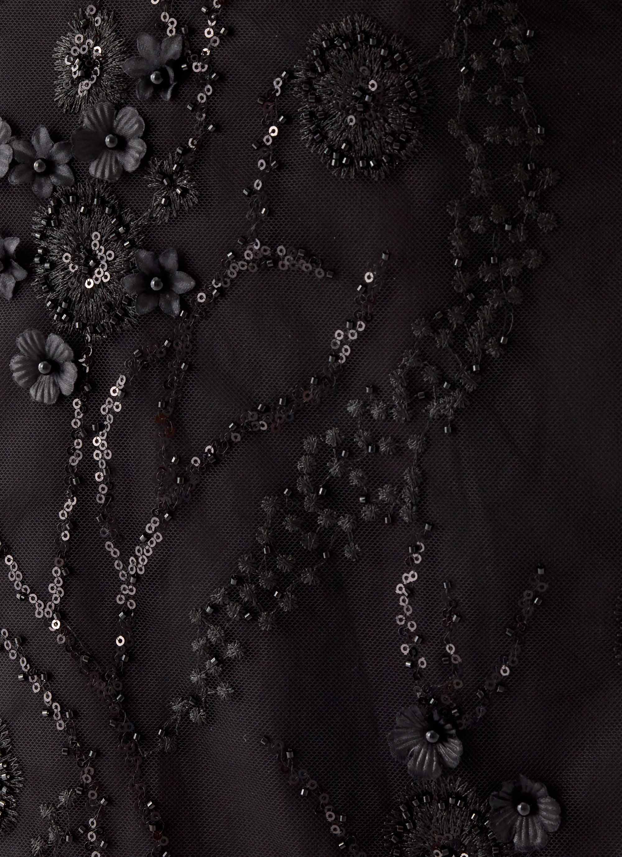 Overload Beaded Mini Skirt - Black - Image 8