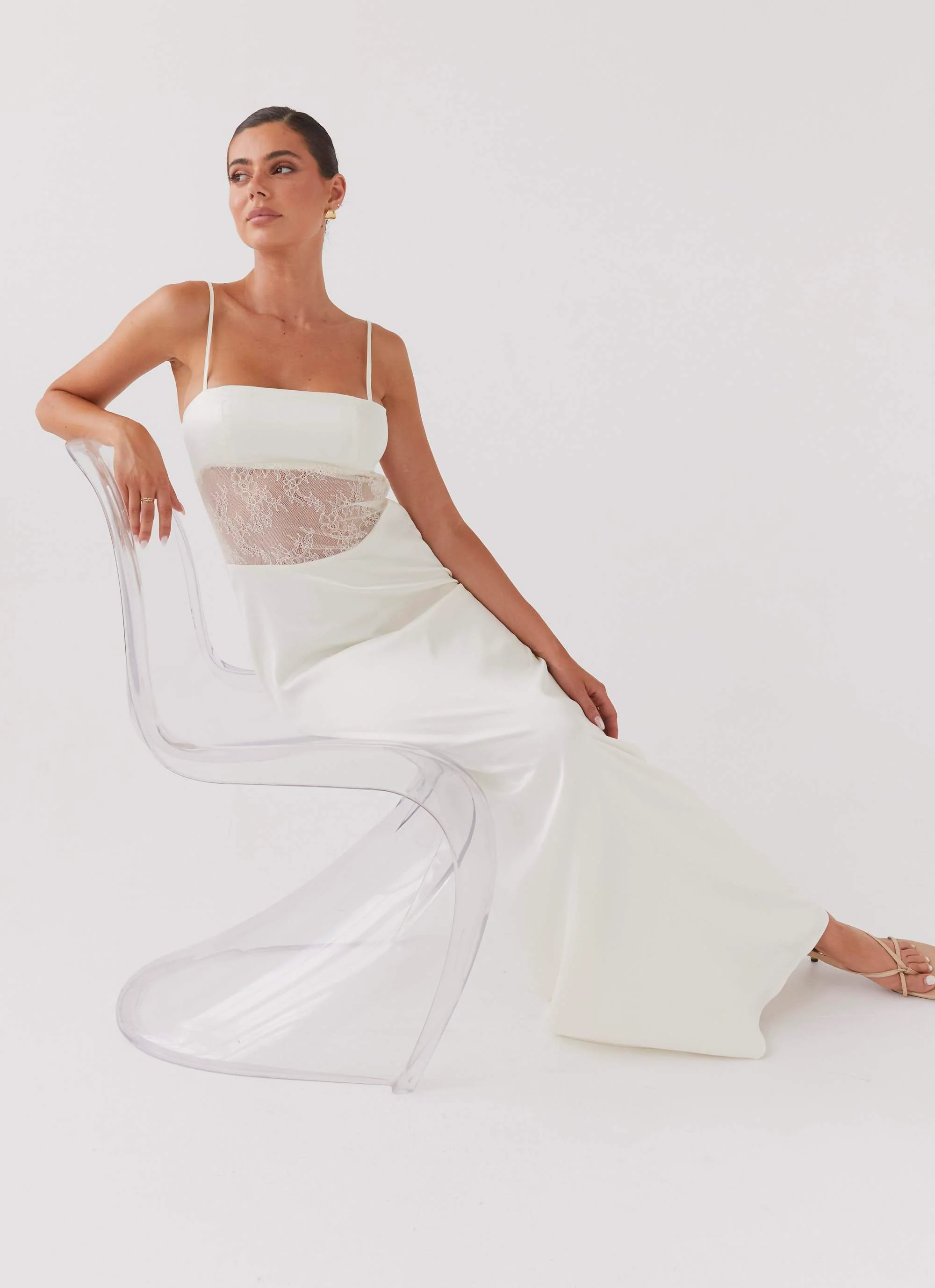 Palais Royale Lace Maxi Dress - Antique