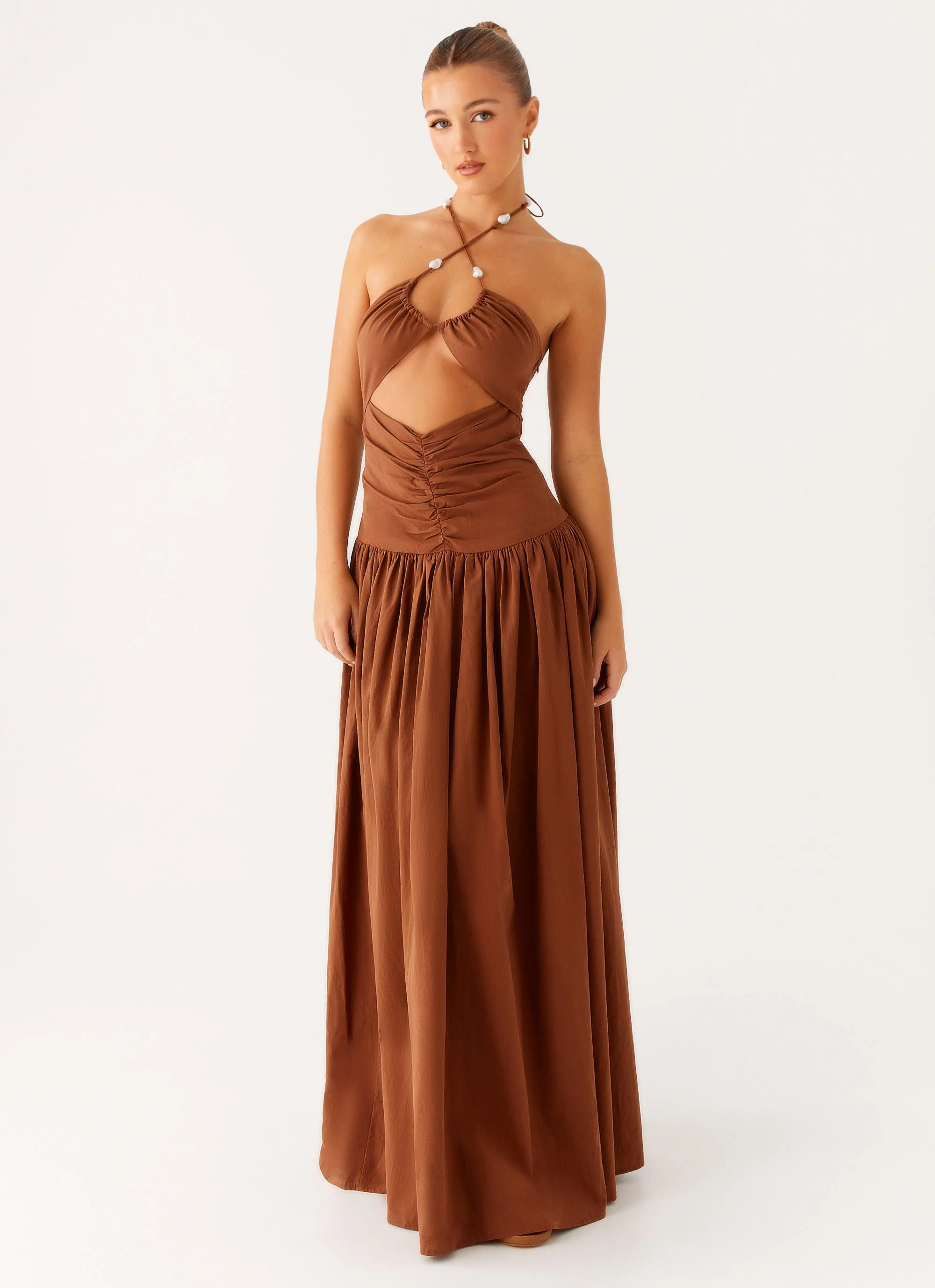 Paltrow Maxi Dress - Chocolate - Image 6