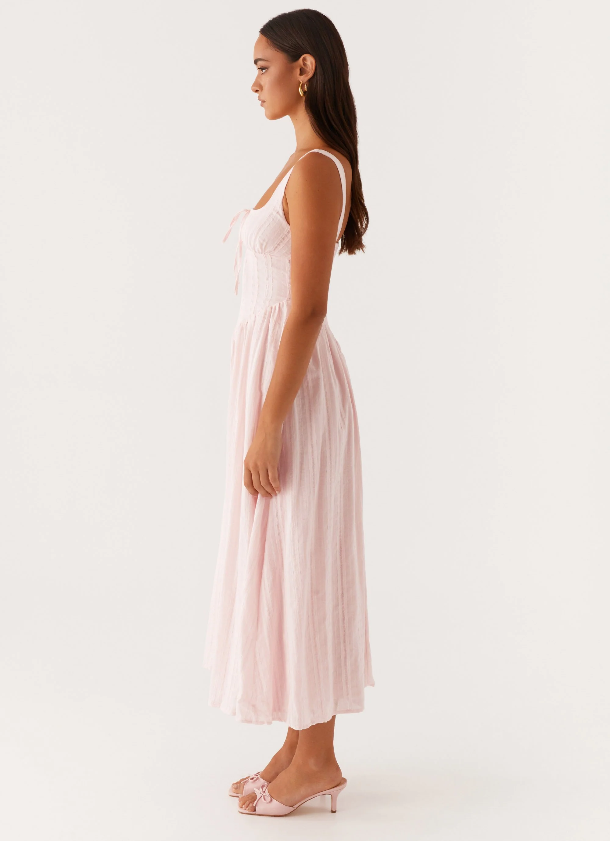 Pascuelle Midi Dress - Pink - Image 3