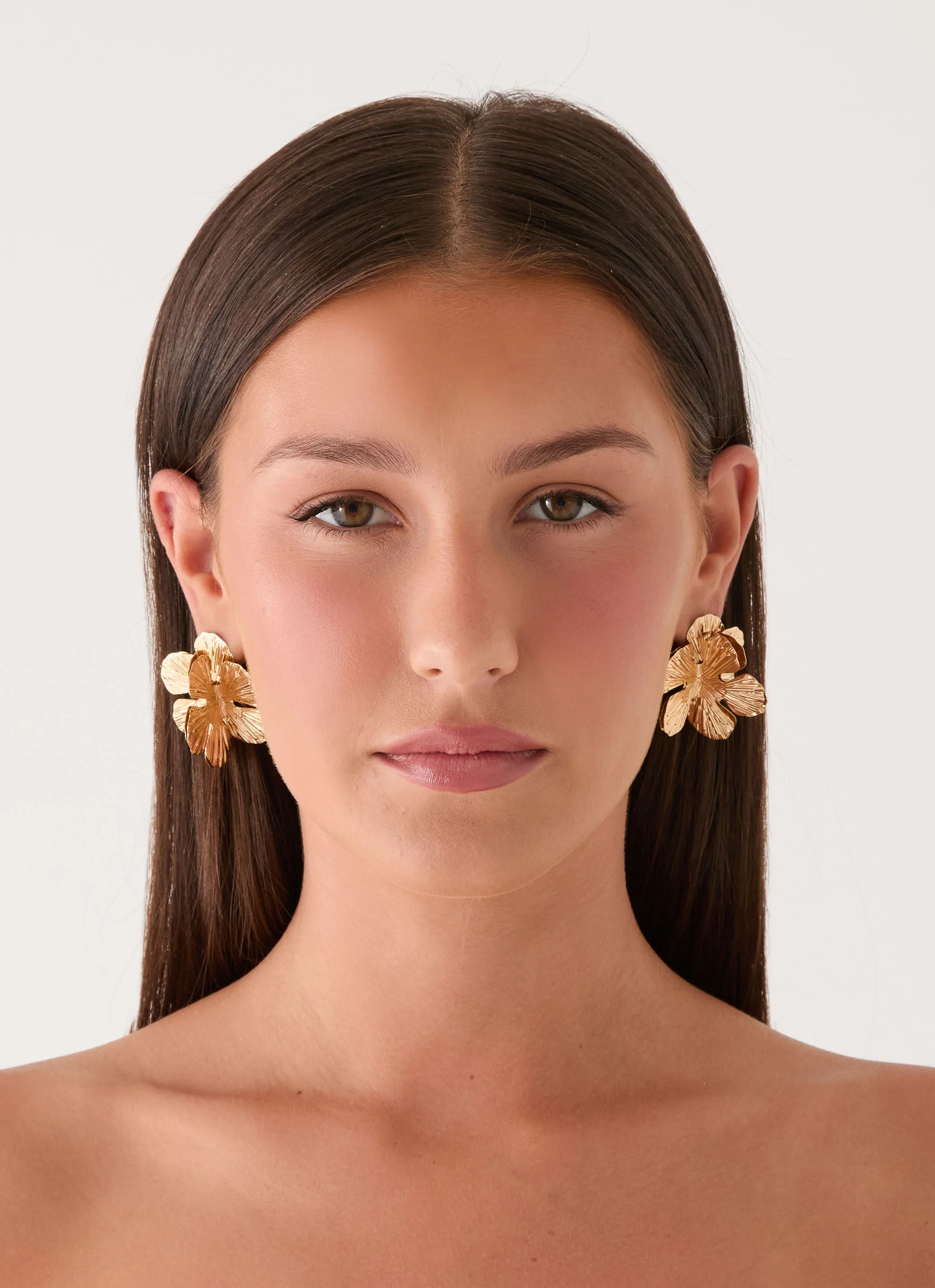 Peachy Dream Earrings - Gold - Image 2