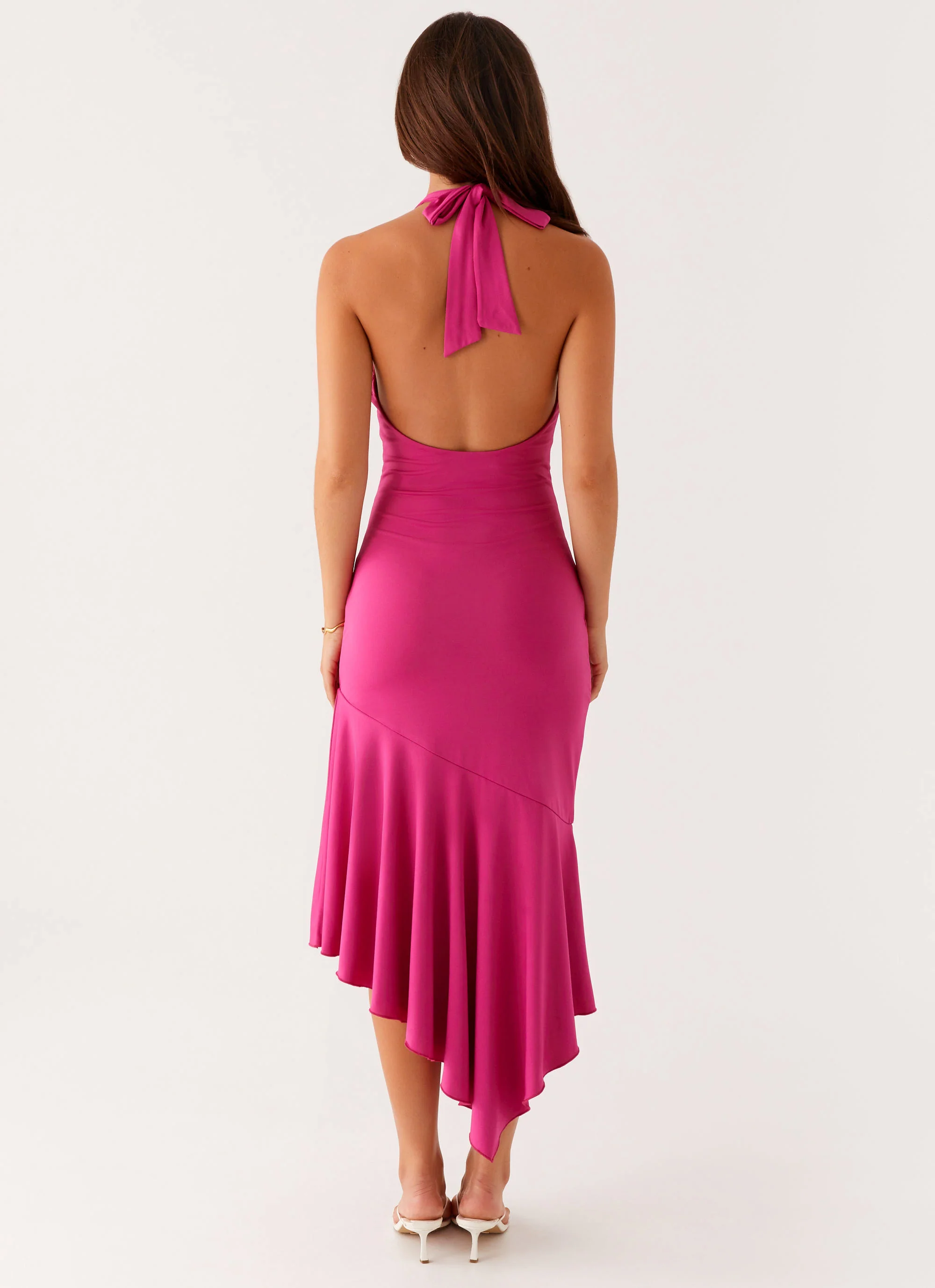 Perdita Midi Dress - Fuchsia - Image 4