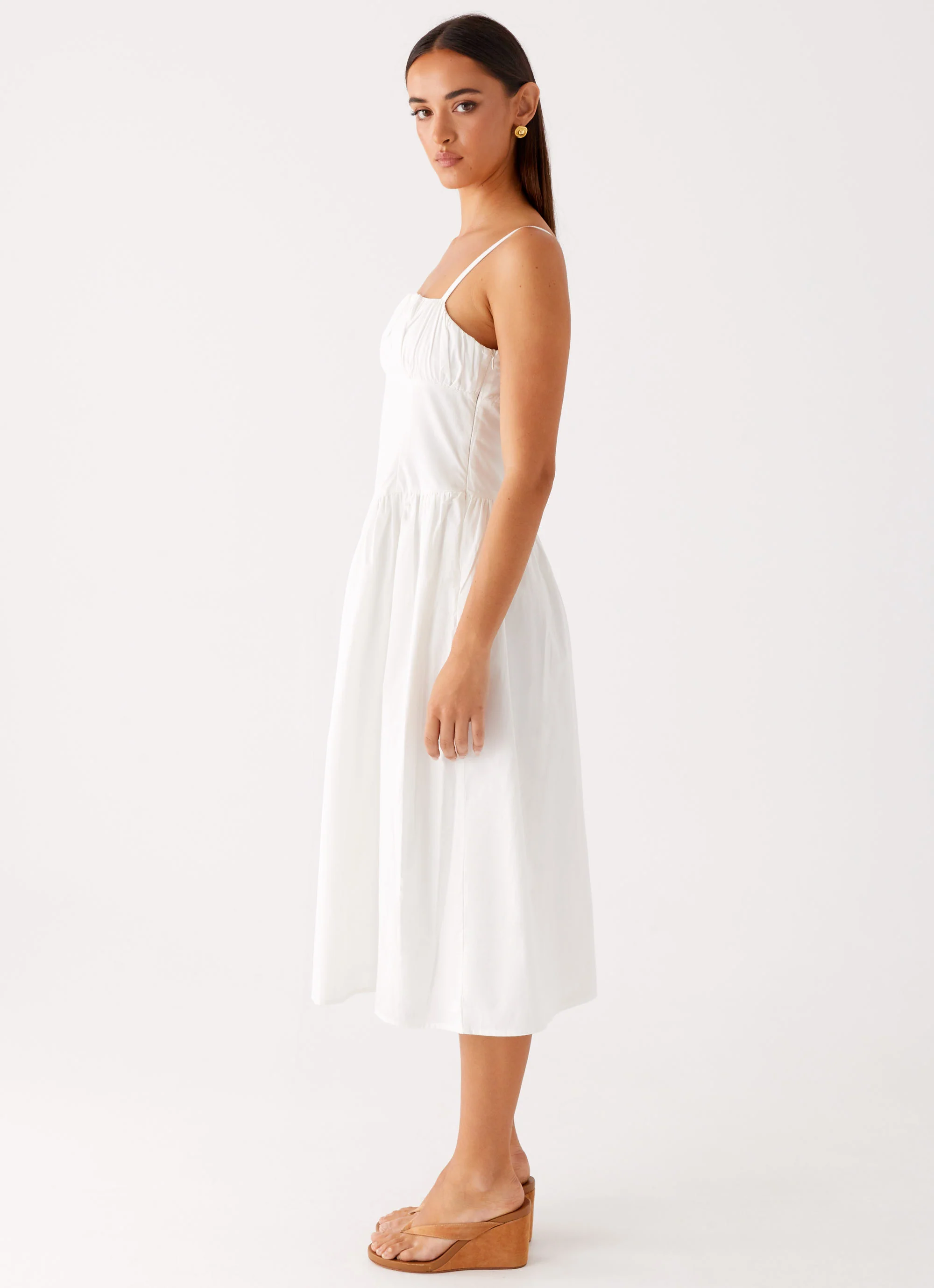 Phillipa Midi Dress - White - Image 3