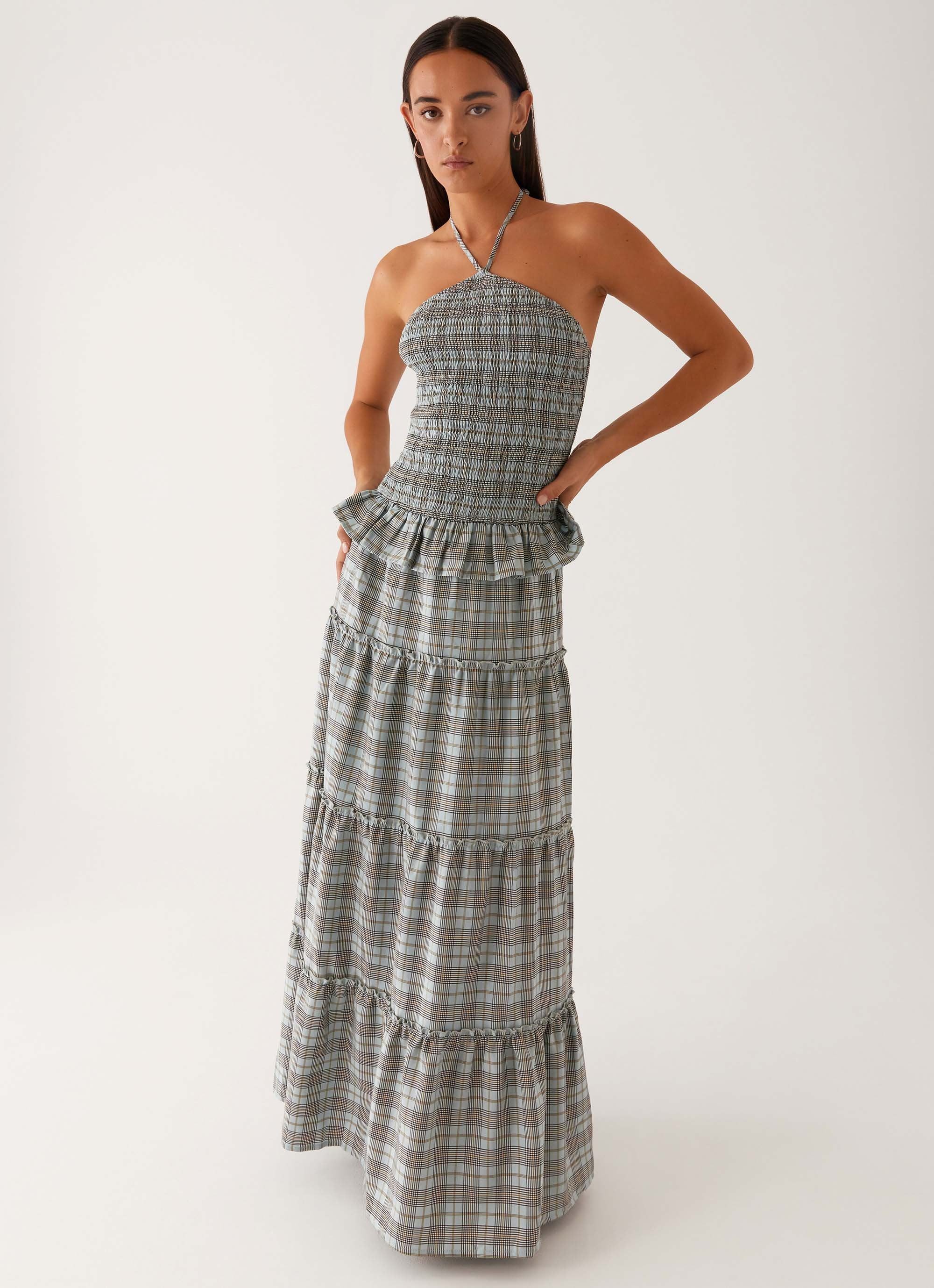 Picture This Maxi Dress - Check - Image 2