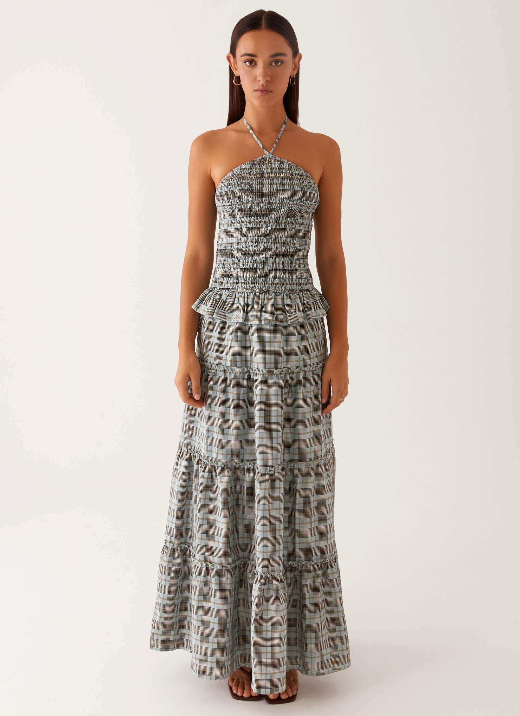 Picture This Maxi Dress - Check - Image 3