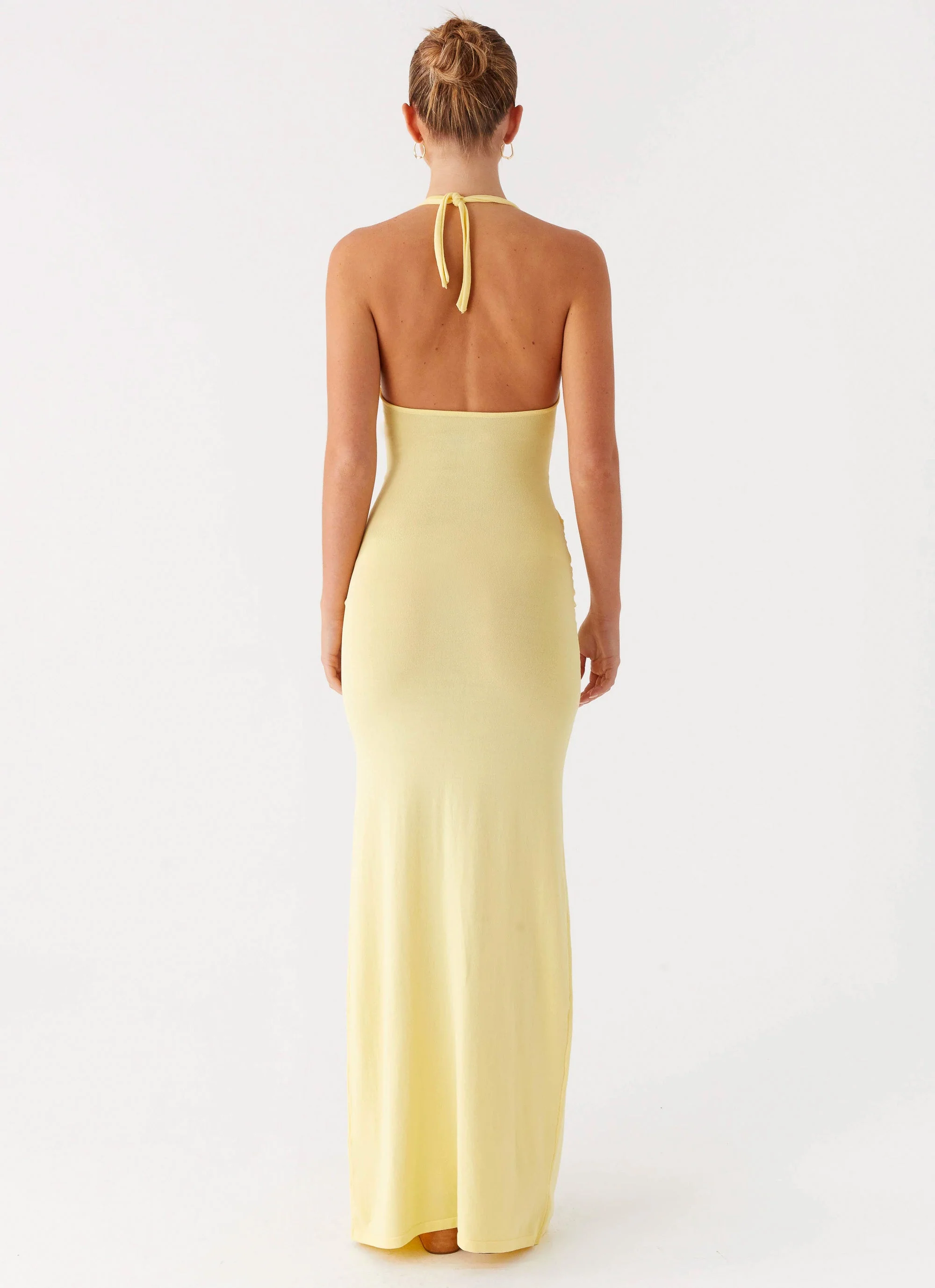 Pina Colada Knit Maxi Dress - Yellow - Image 3