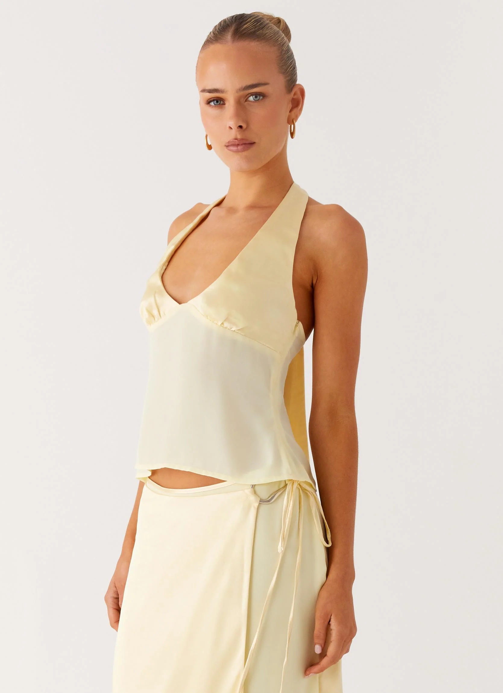 Pollie Halter Top - Yellow - Image 3