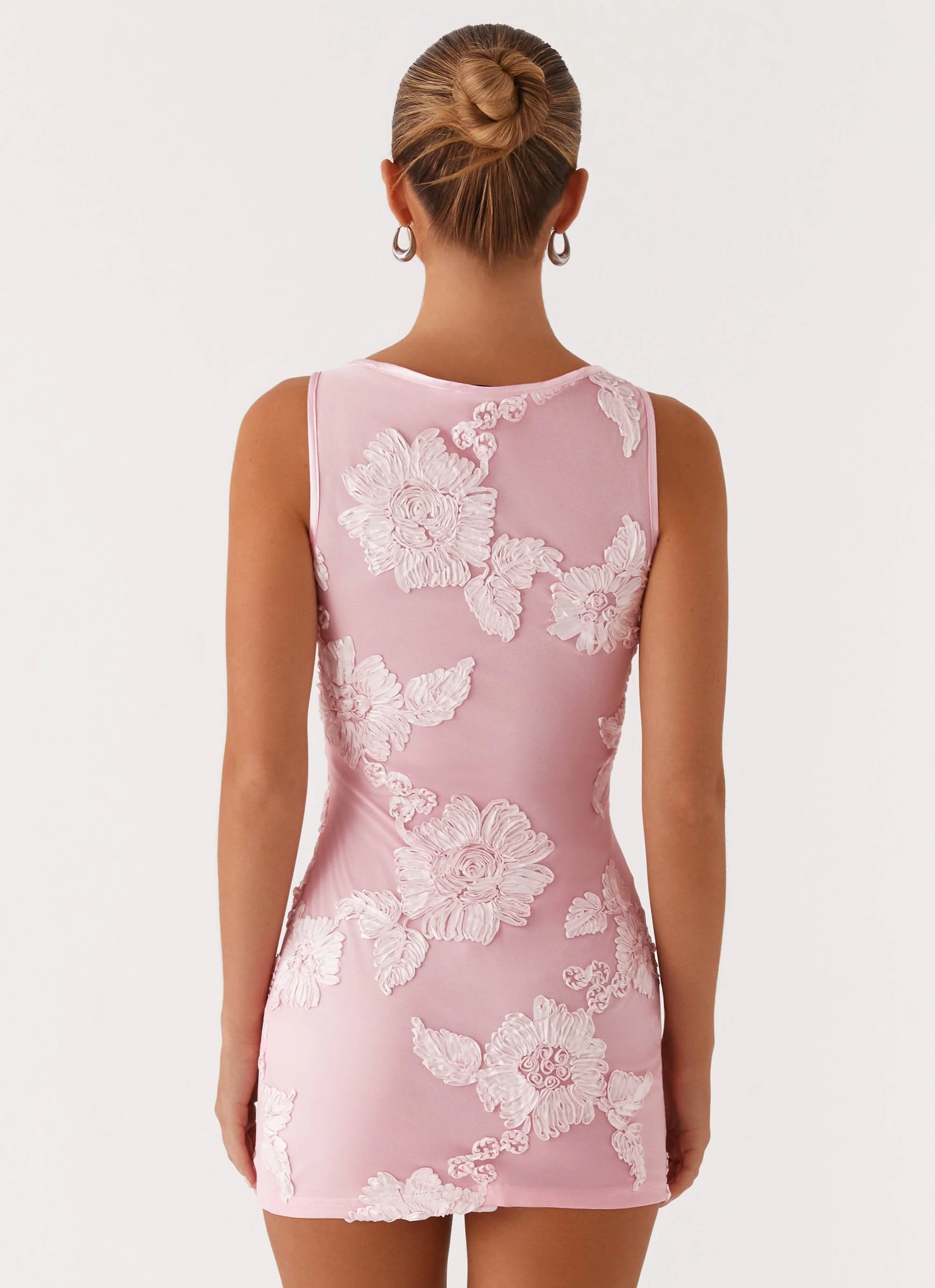 Portia Mini Dress - Pink - Image 5