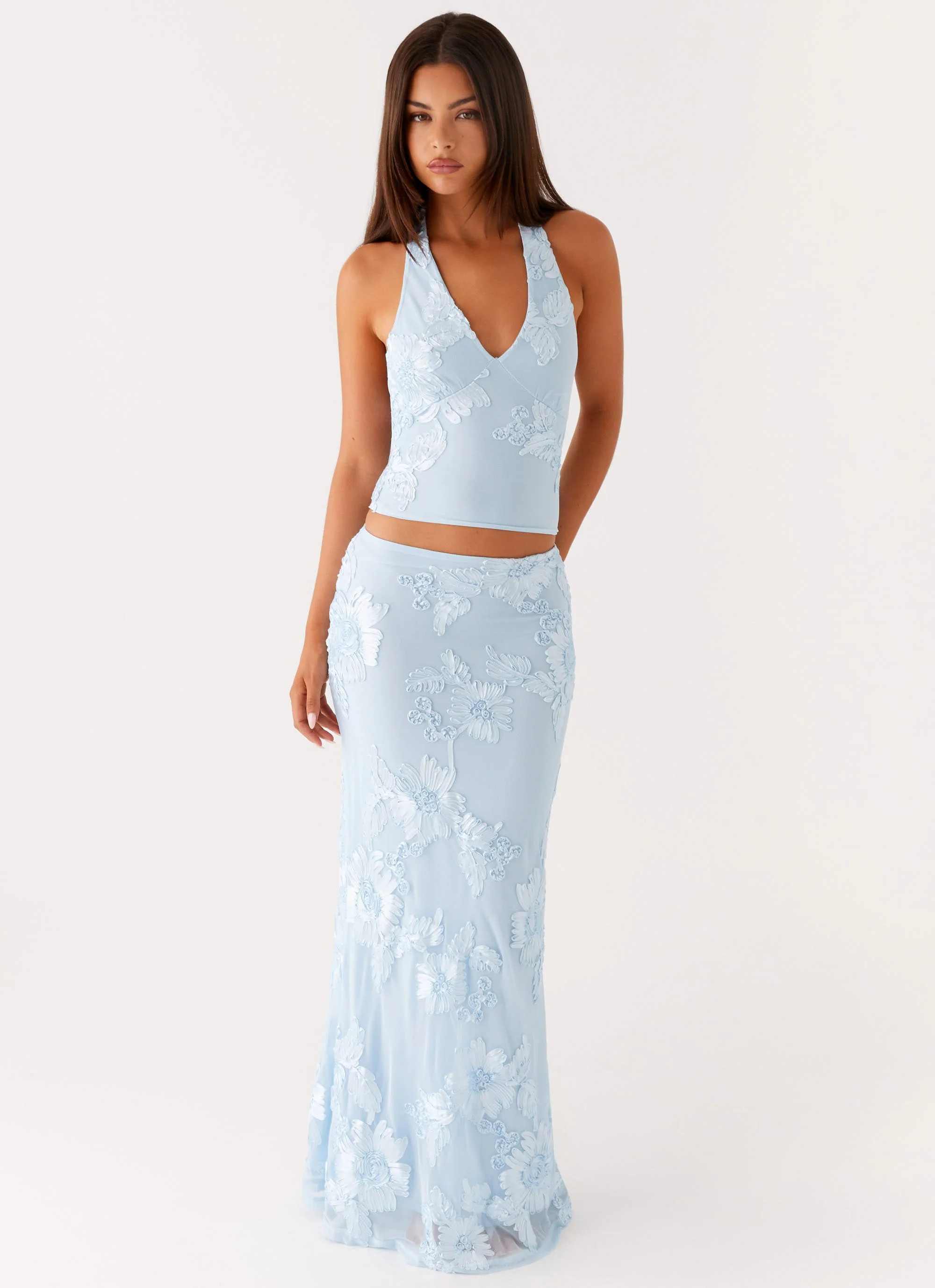 Radiate Halterneck Top - Blue - Image 3