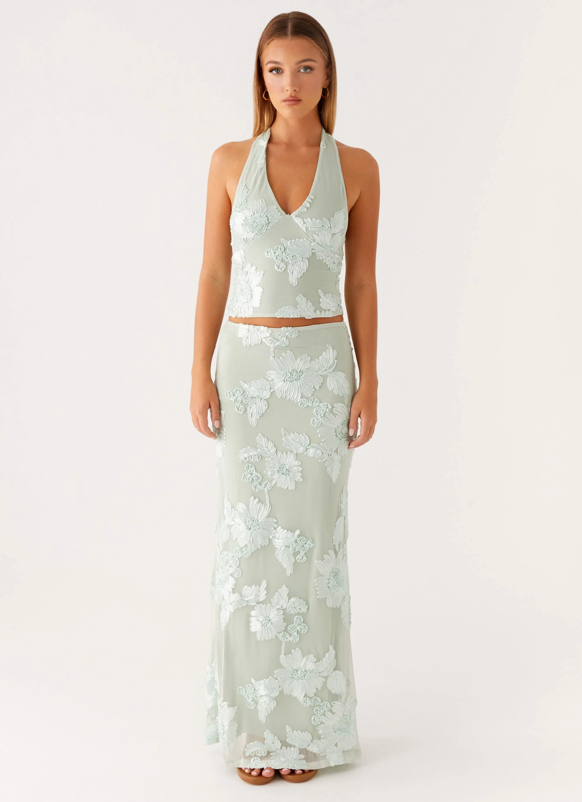 Radiate Halterneck Top - Sage - Image 2