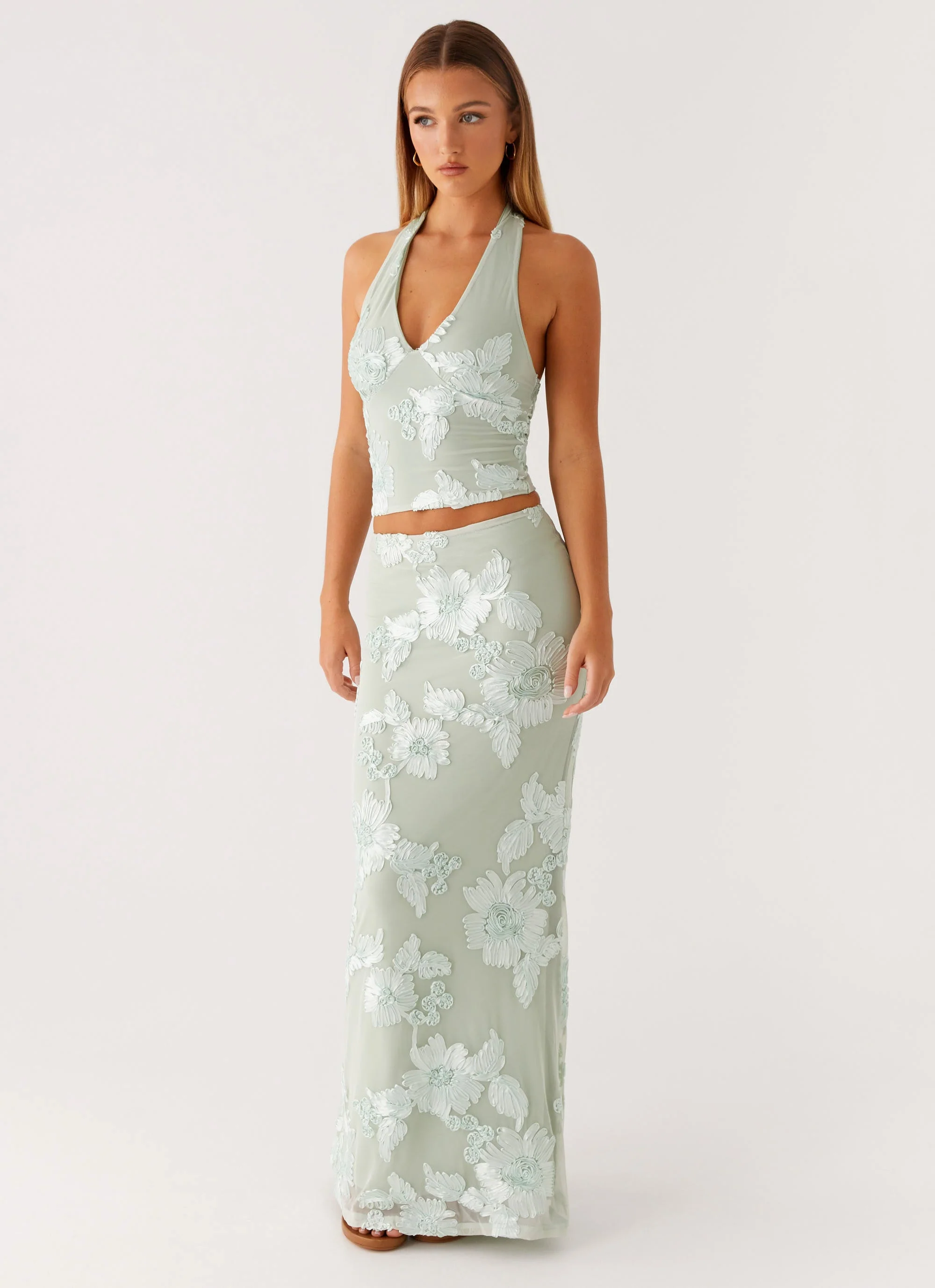 Radiate Halterneck Top - Sage - Image 5