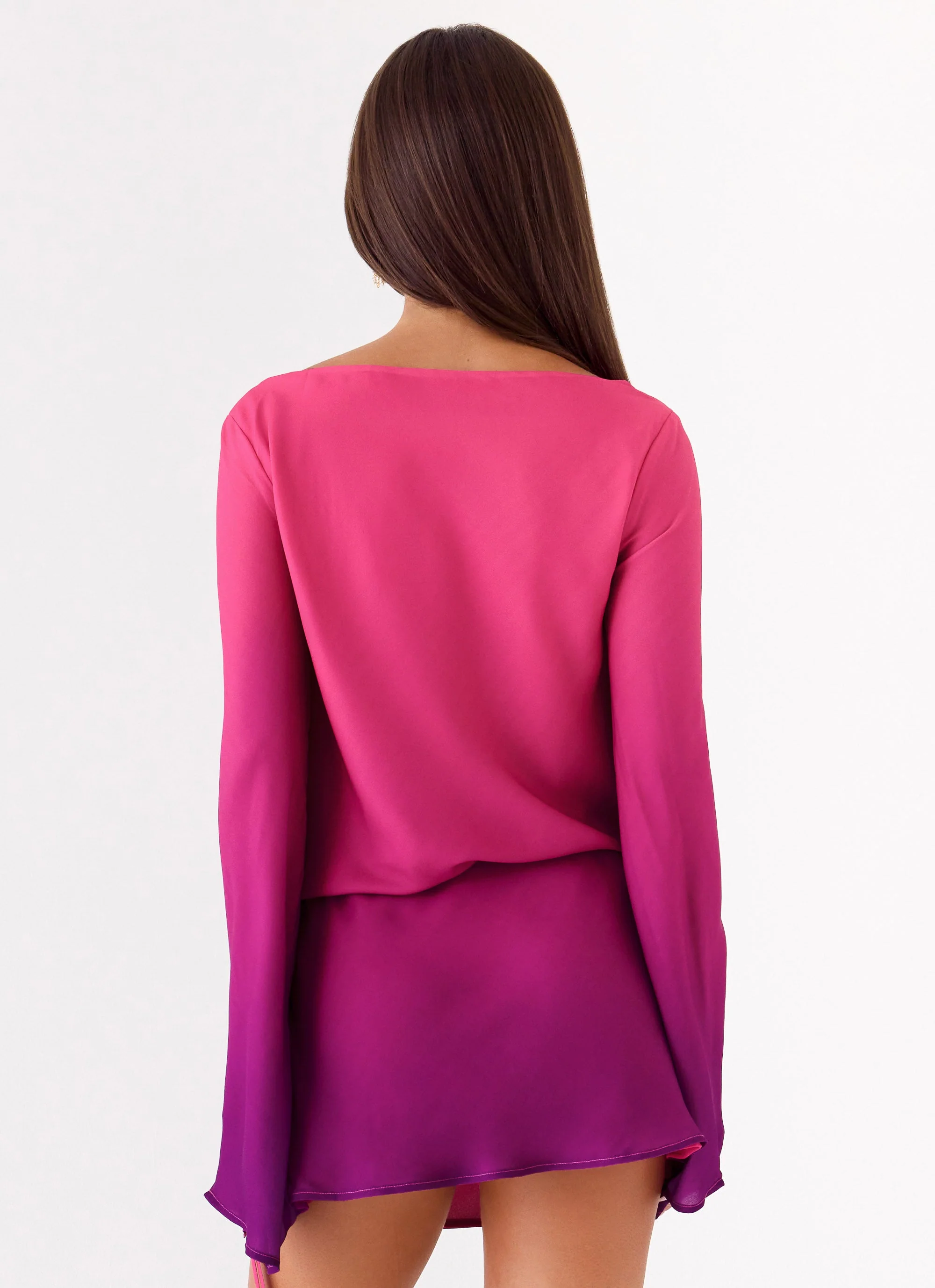 Rafaella Mini Dress - Fuchsia Violet Ombre - Image 3