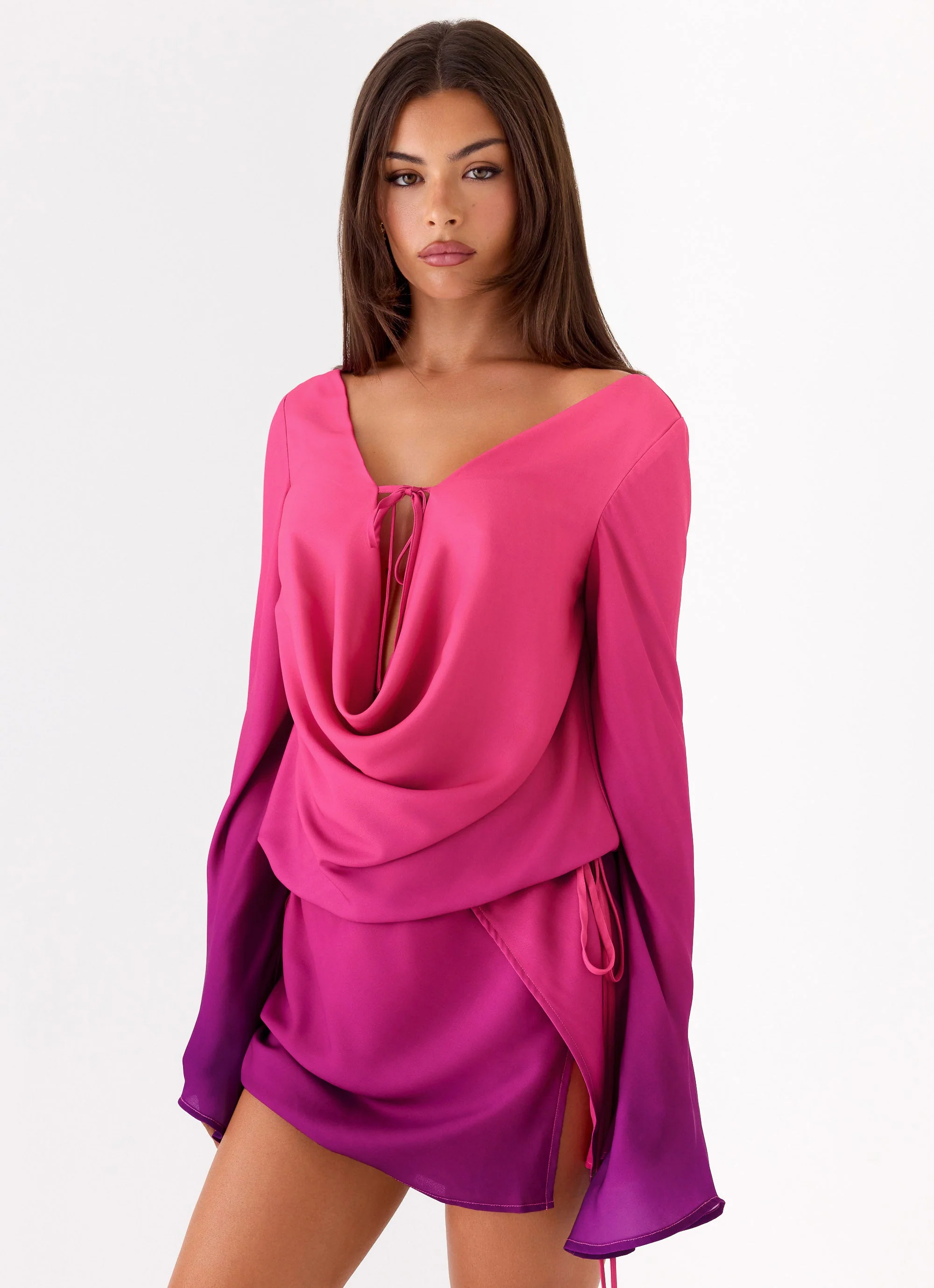 Rafaella Mini Dress - Fuchsia Violet Ombre - Image 6