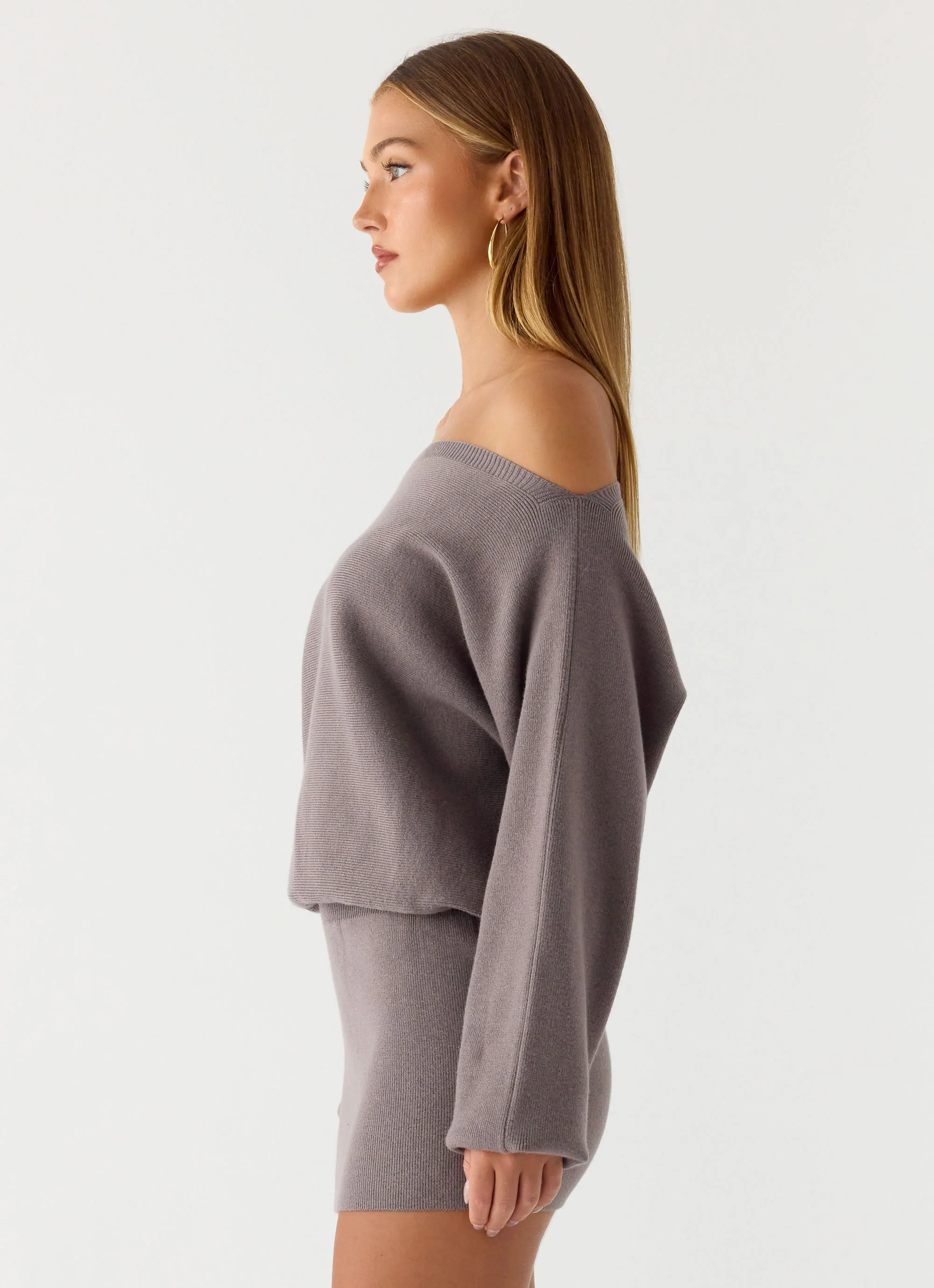 Ravyn Mini Dress - Grey - Image 3