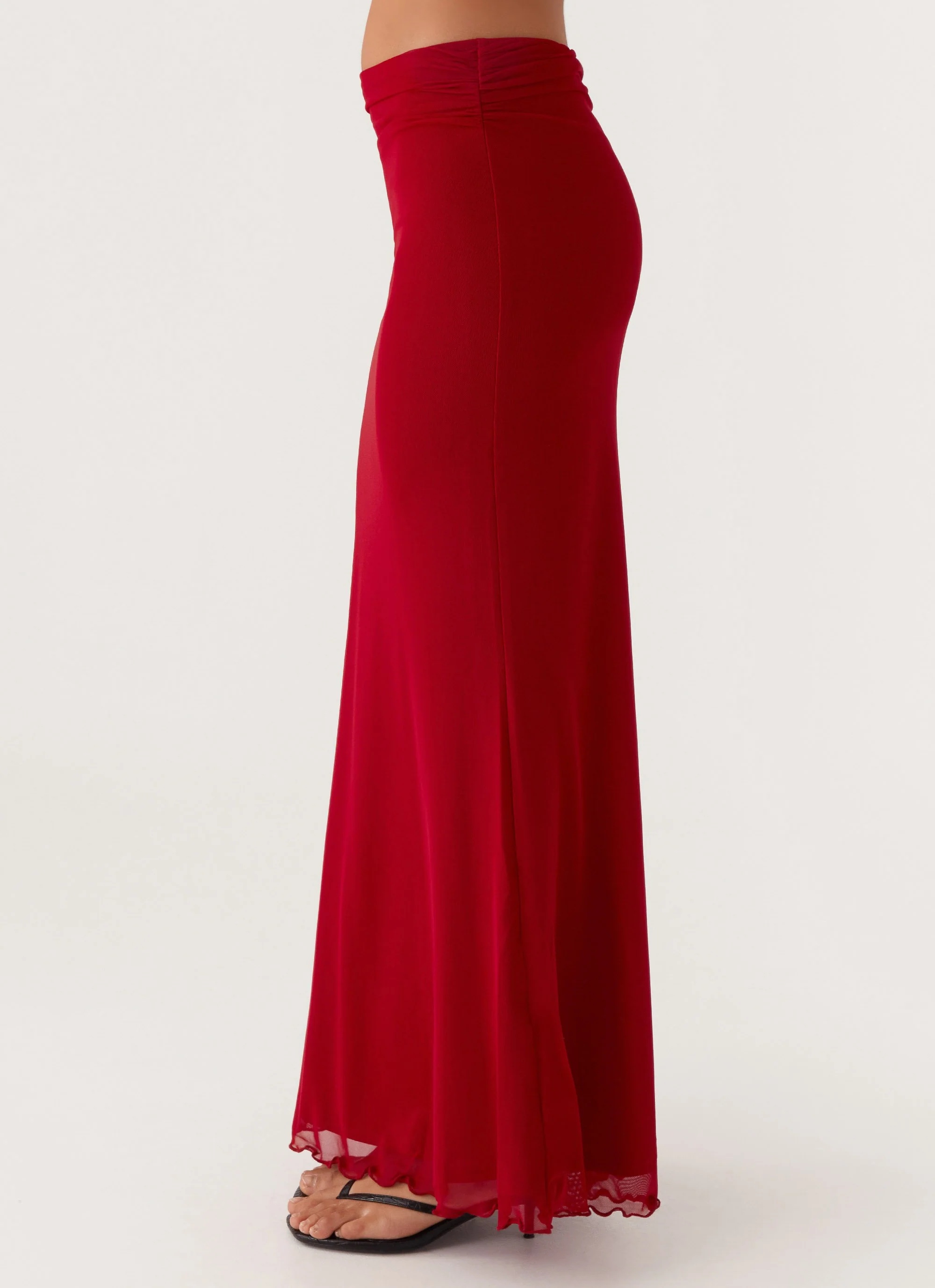 Rayne Maxi Skirt - Red - Image 3