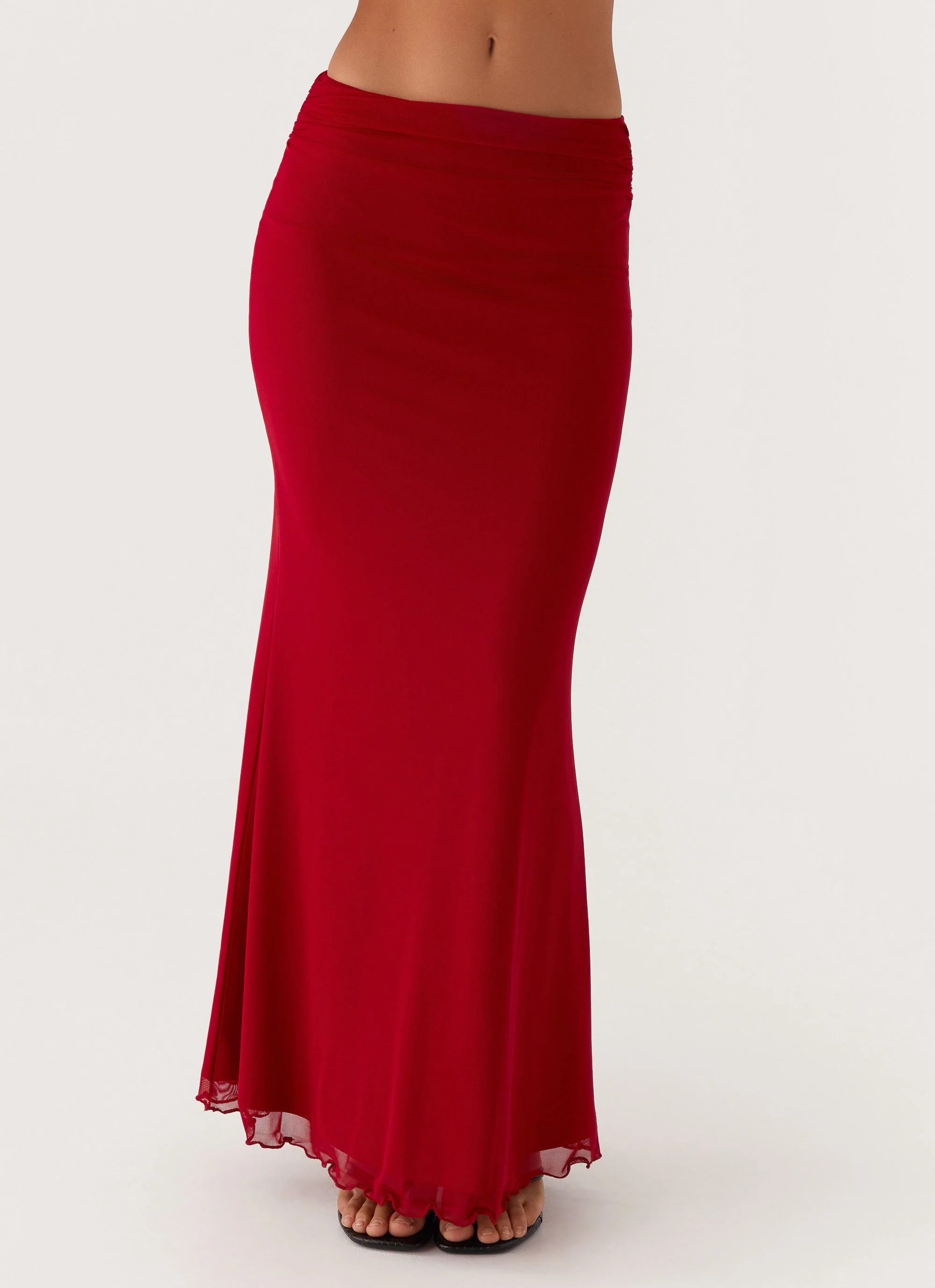 Rayne Maxi Skirt - Red - Image 5