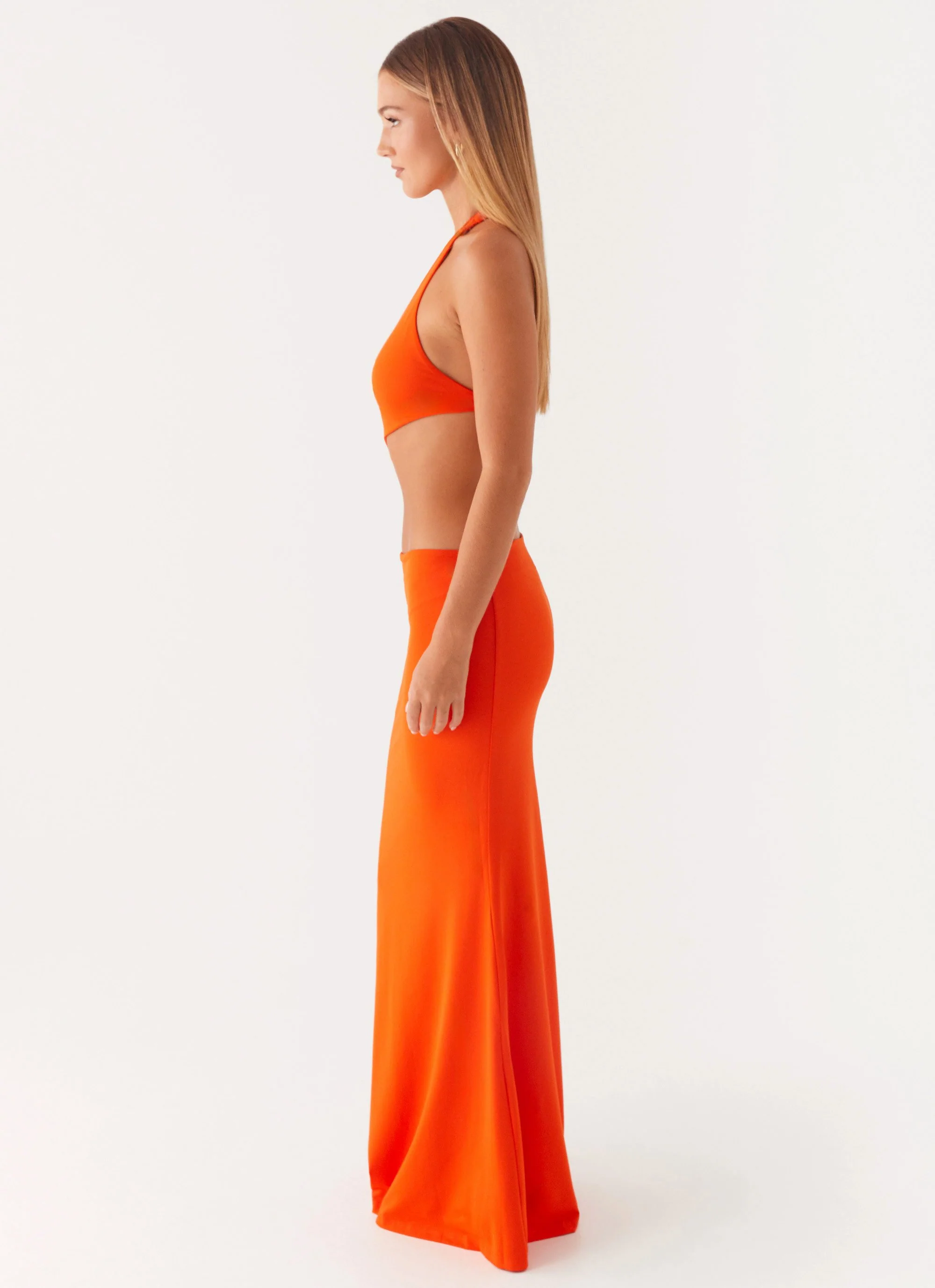 Reasons To Stay Cut Out Maxi Dress - Orange - Image 4