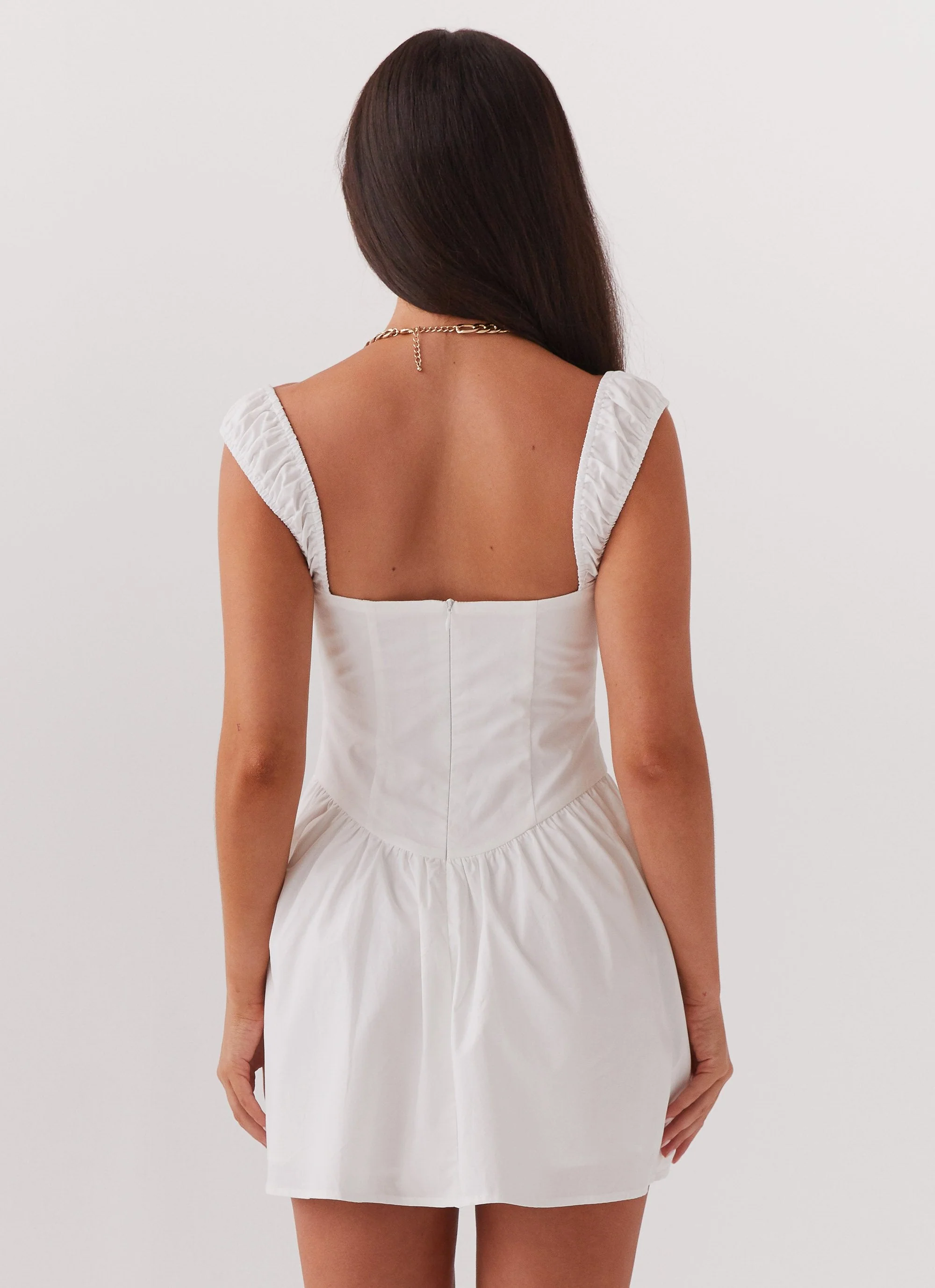 Rebel Heart Corset Dress - White - Image 4