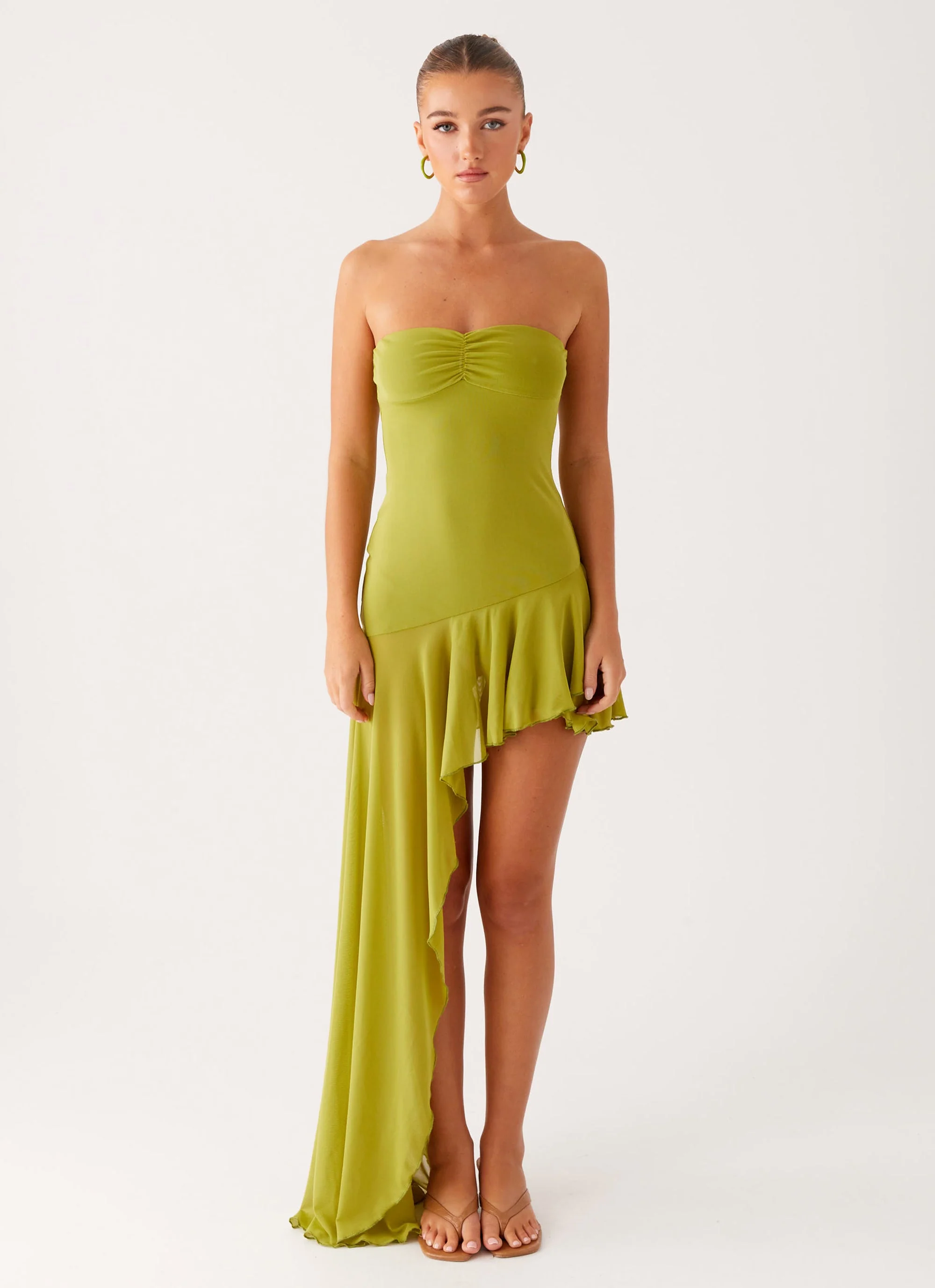 Reeva Mini Dress - Green - Image 2