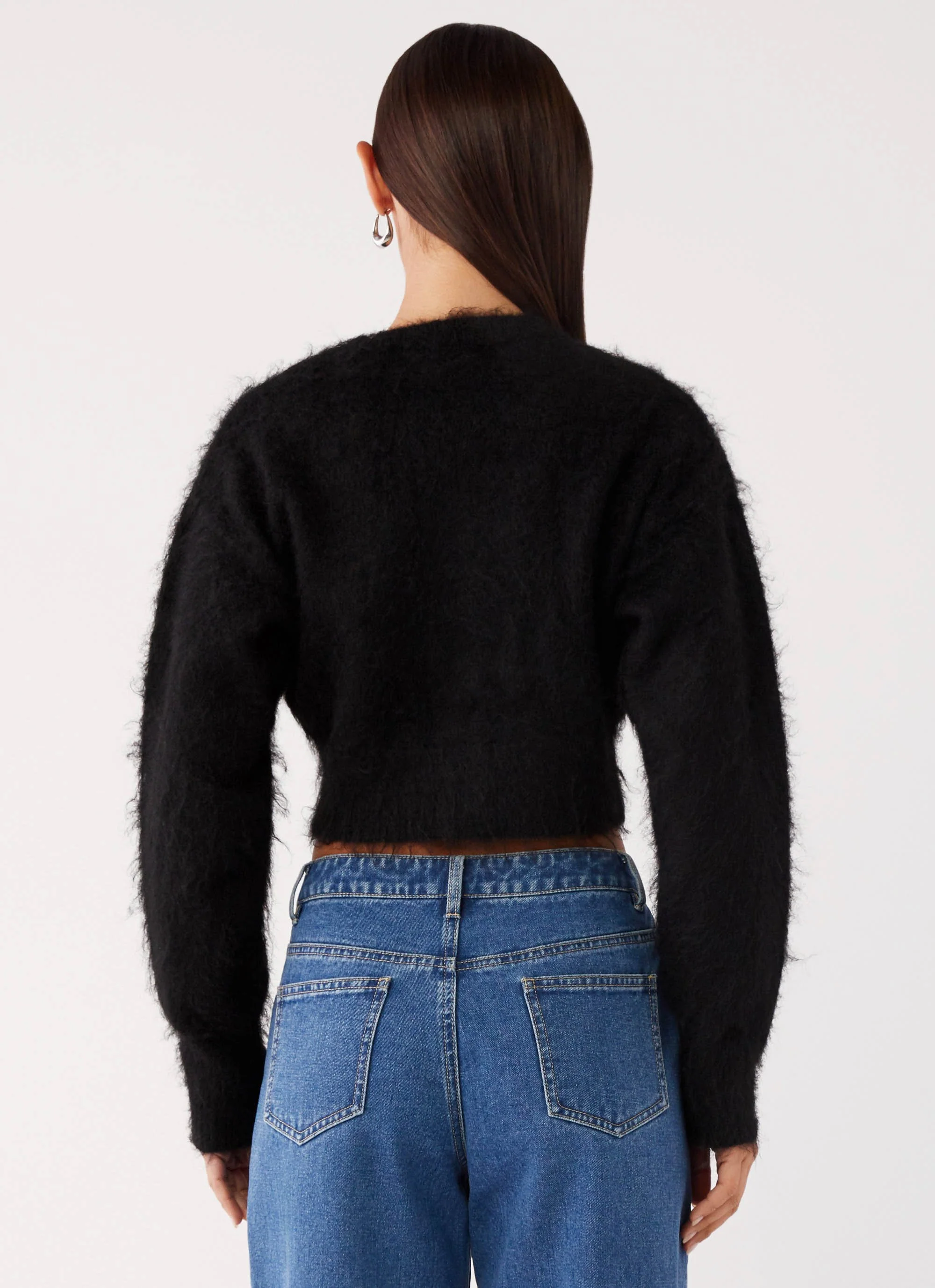 Reign Fitted Cardigan - Black - Image 4