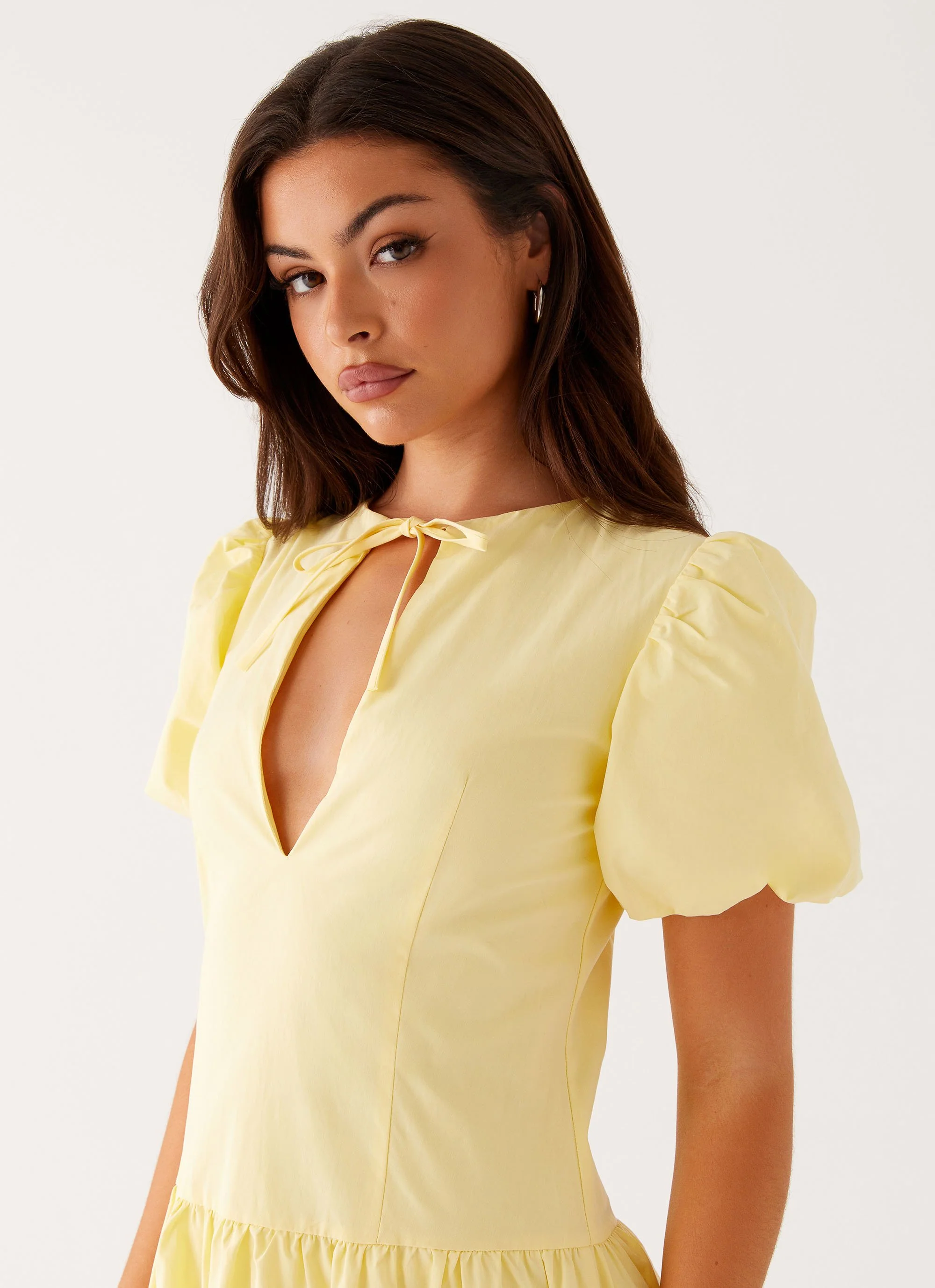Reyna Midi Dress - Yellow - Image 5