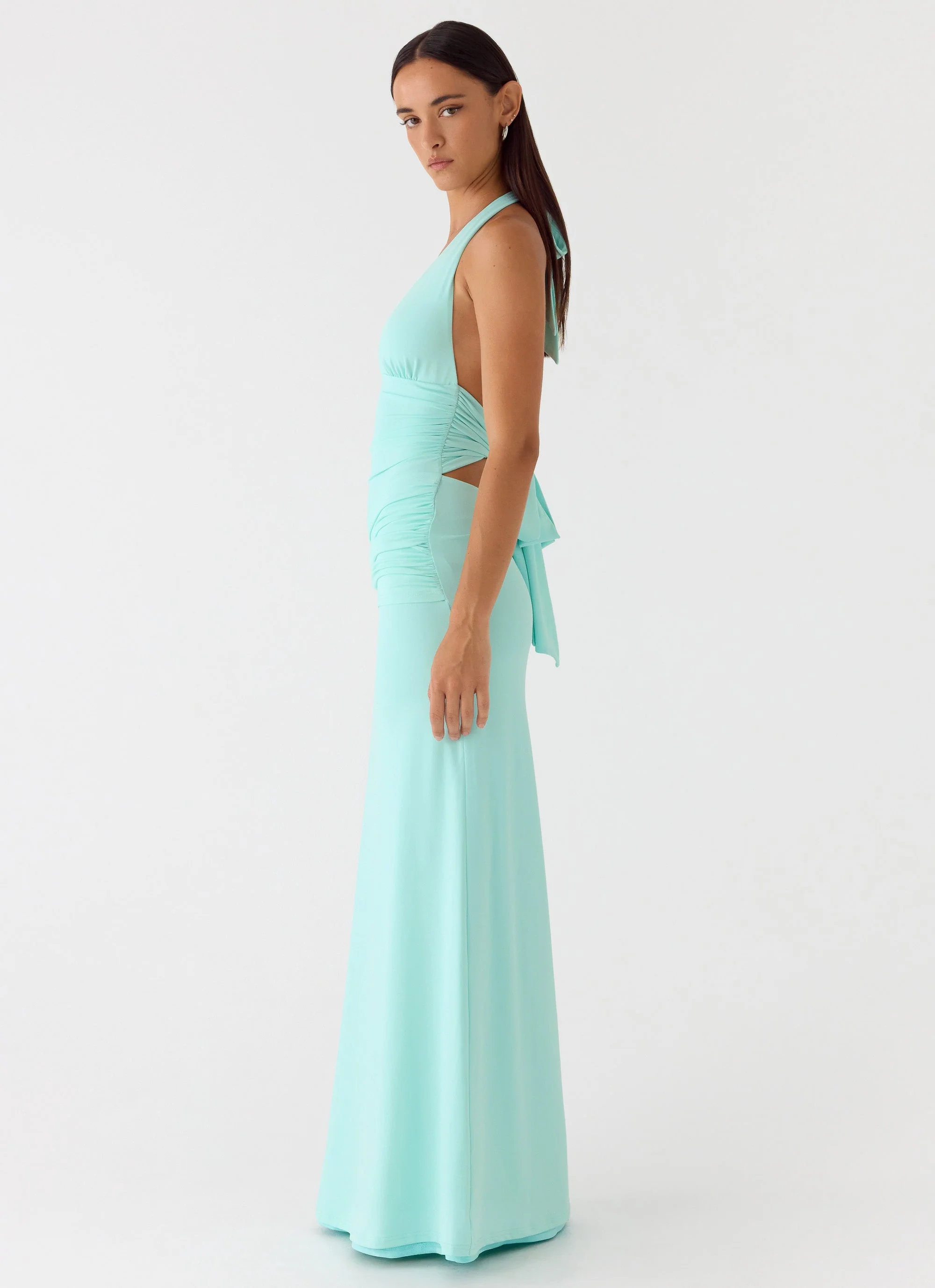 Rhia Halter Maxi Dress - Mint - Image 5