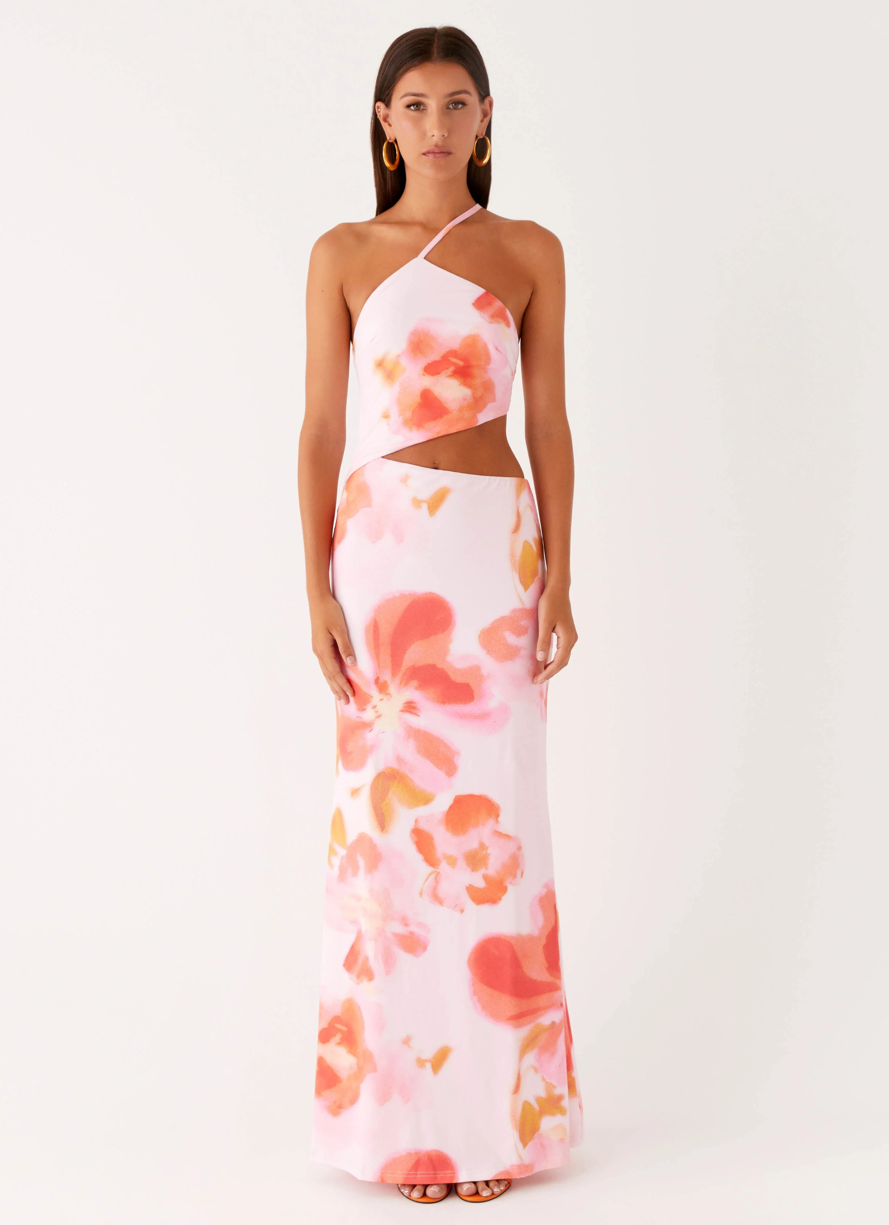 Riano Cut Out Maxi Dress - Blushing Blossom - Image 4