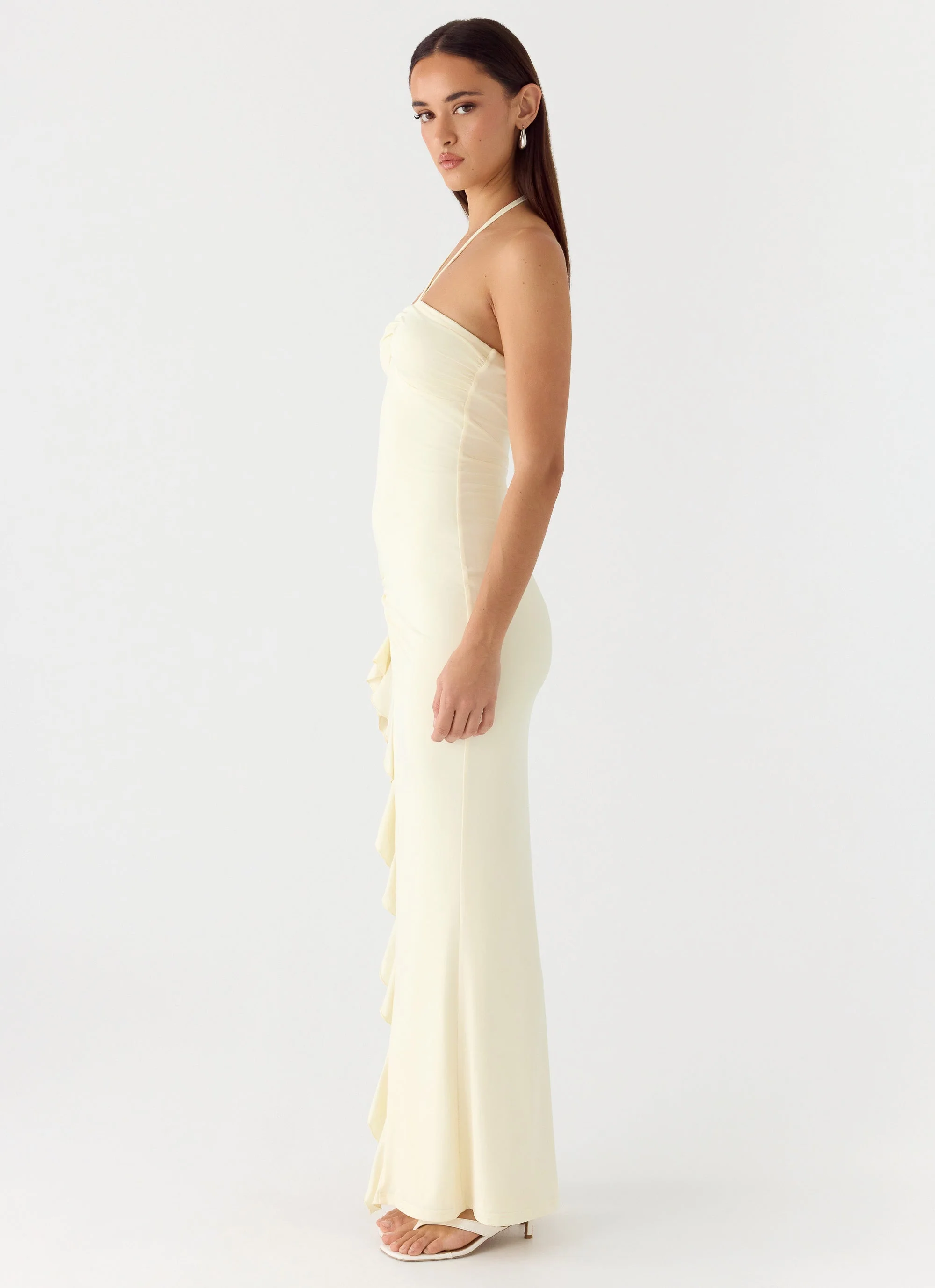 Right Hand Girl Maxi Dress - Lemon Yellow - Image 2
