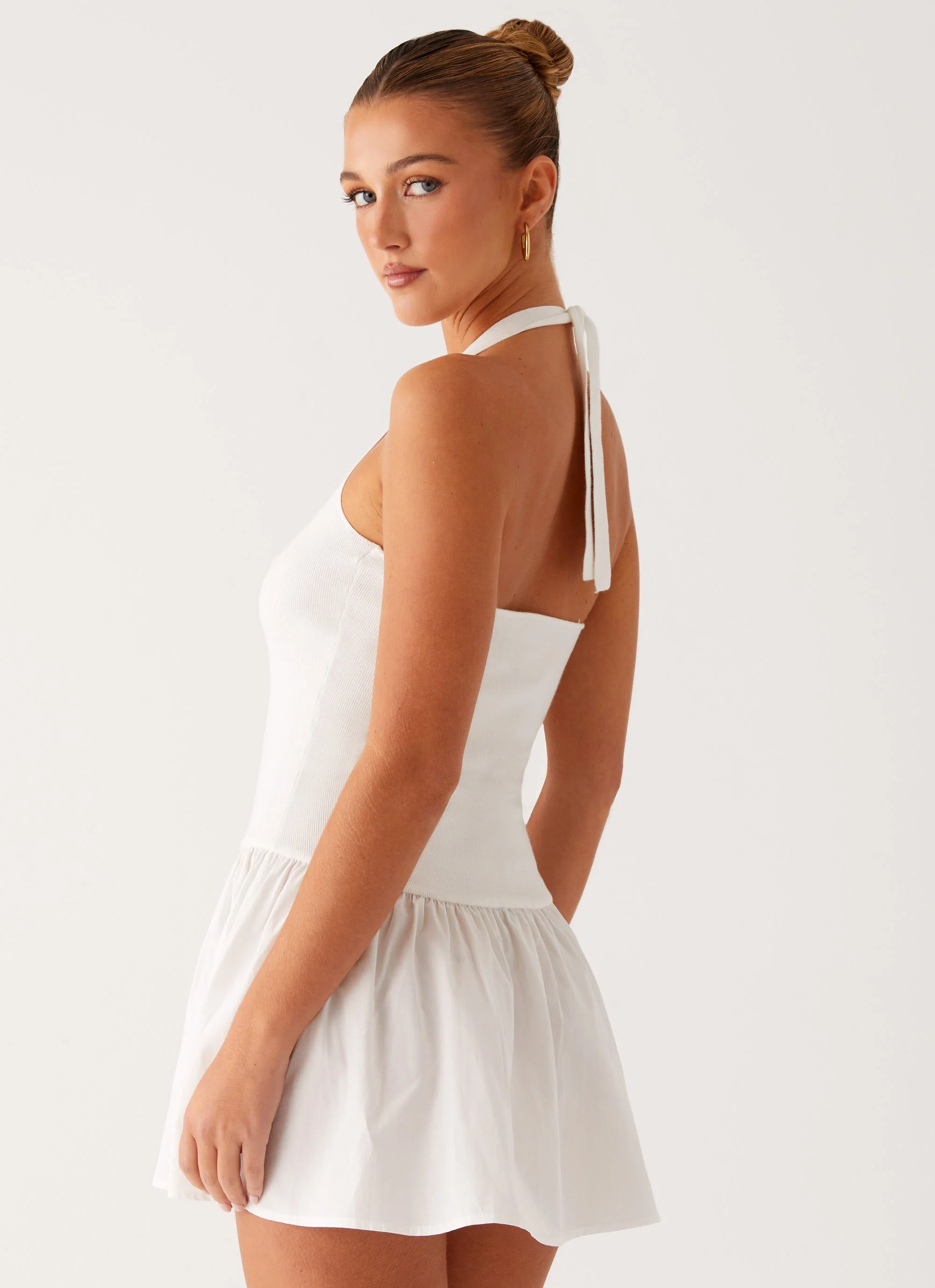 Rin Mini Dress - White - Image 6