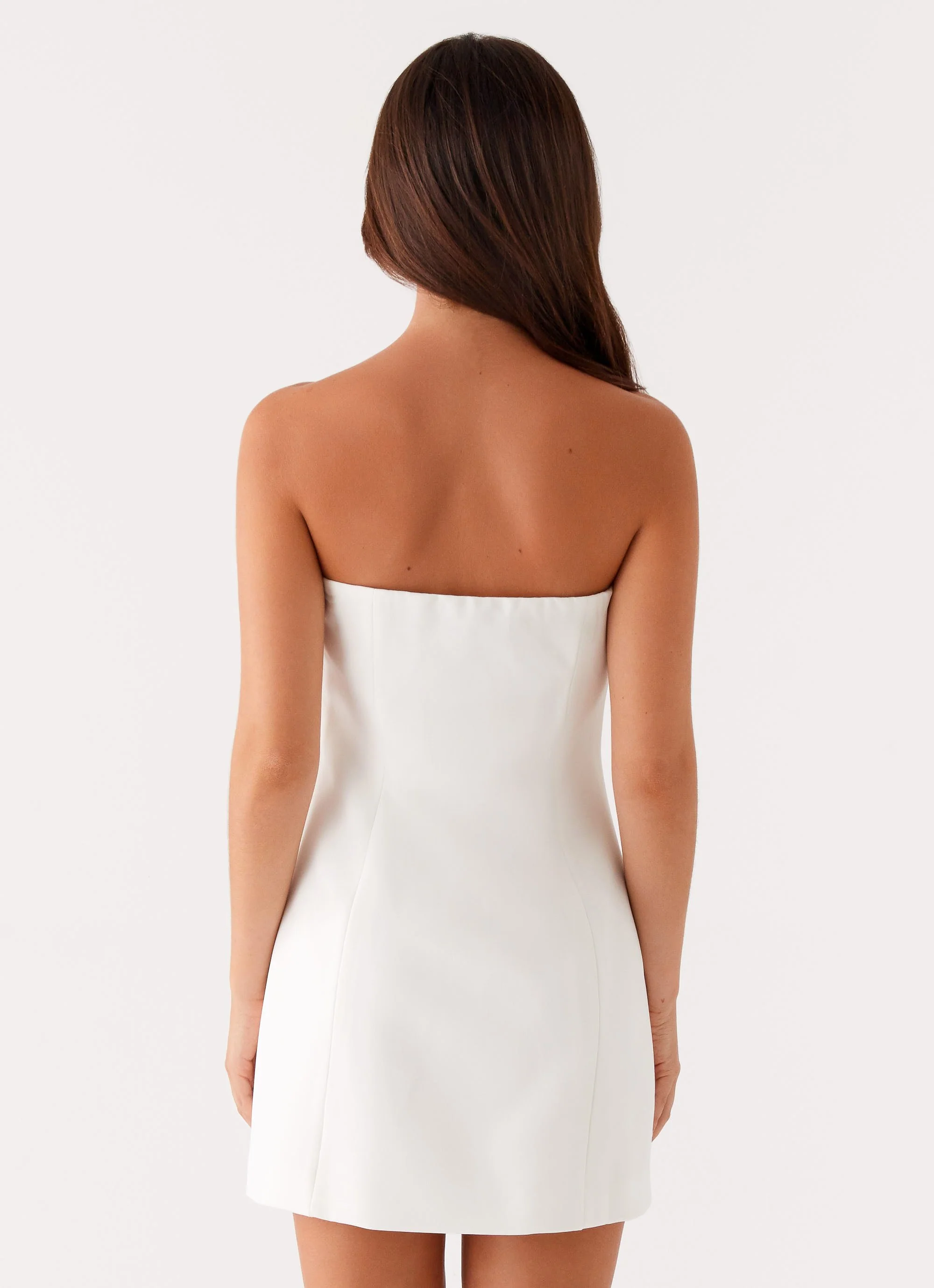 Riva Mini Dress - White - Image 4