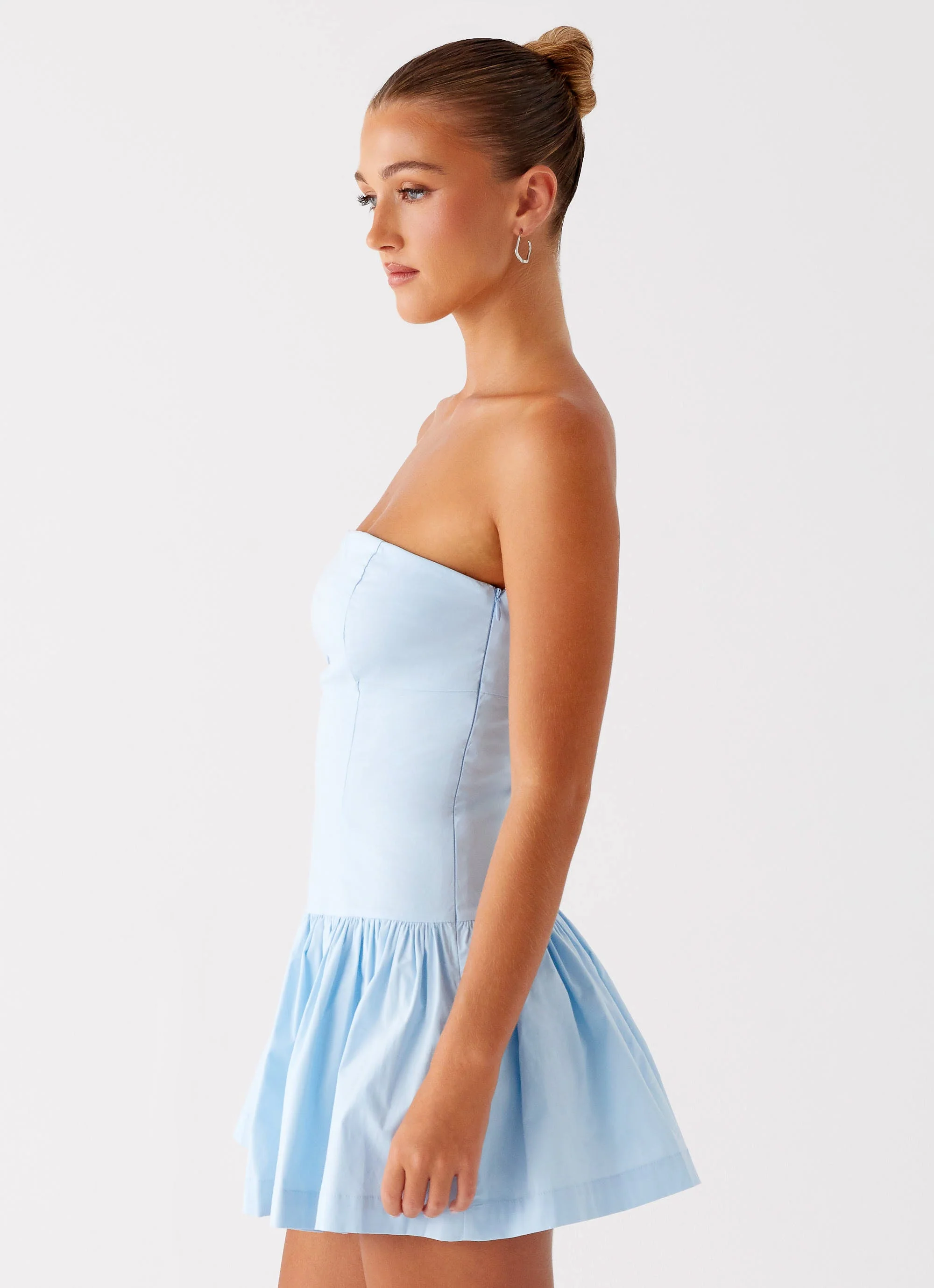 Riviera Mini Dress - Blue - Image 3