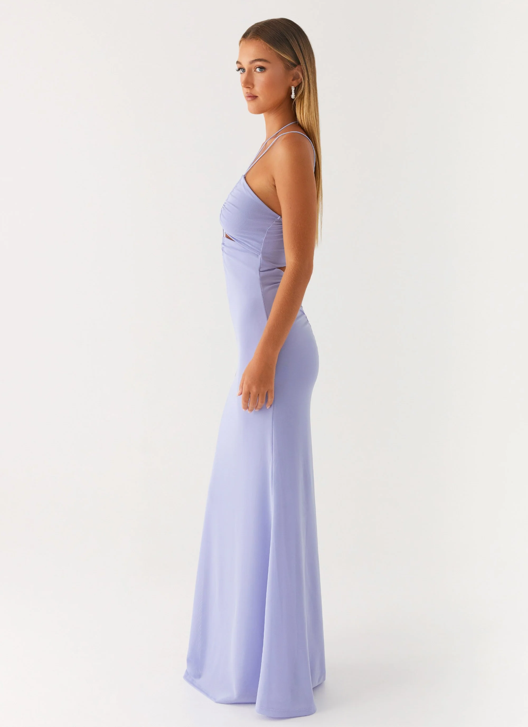 Roberta Maxi Dress - Heather Blue - Image 3