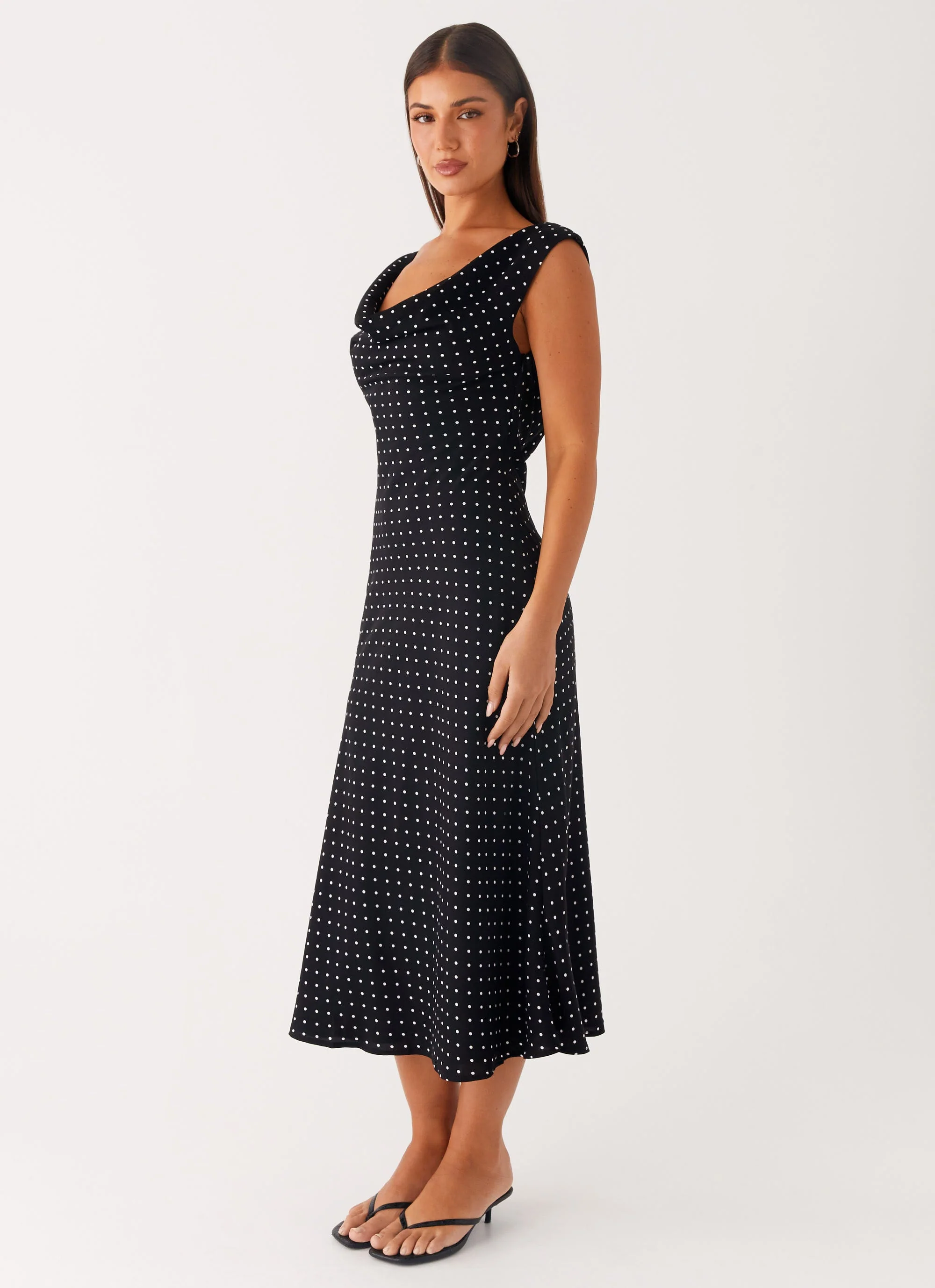 Role Model Maxi Dress - Black Polka Dot - Image 4