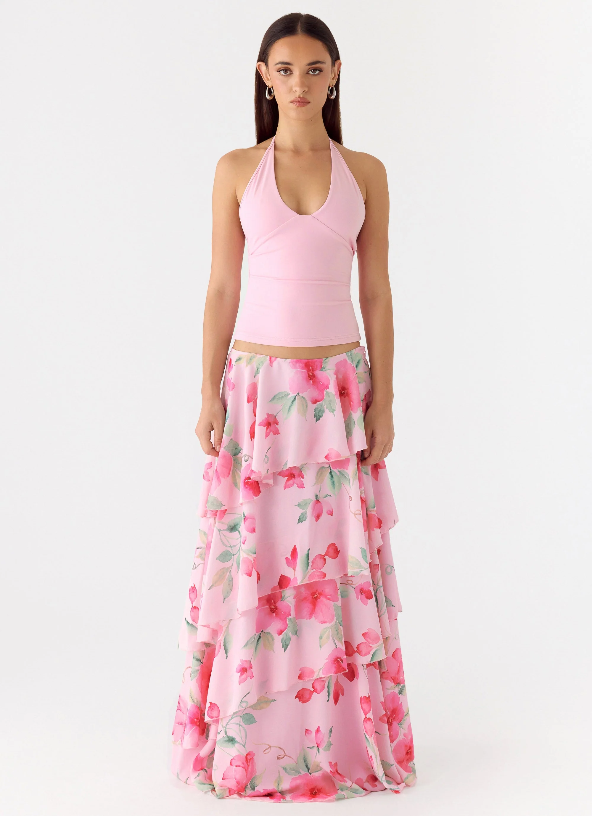 Roll Out Halter Top - Petal Pink - Image 4