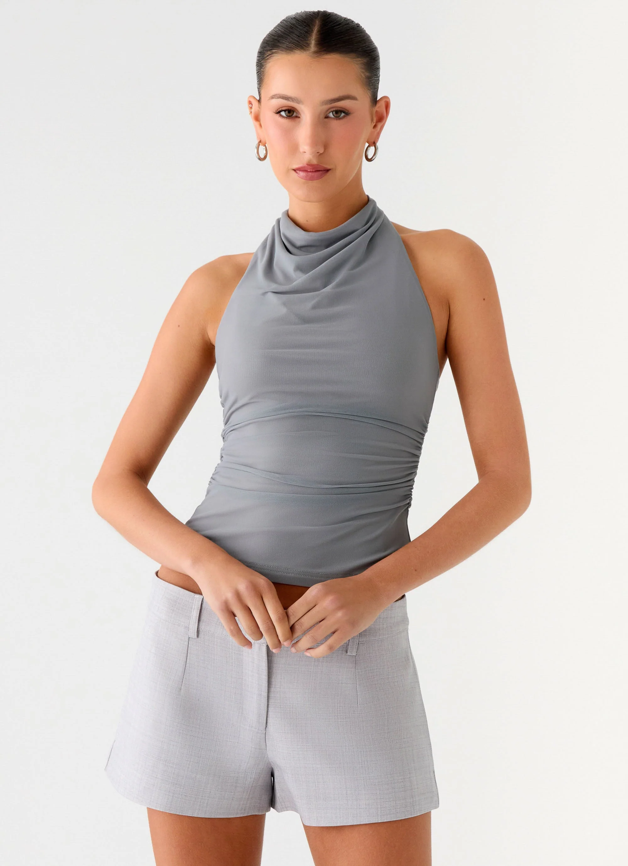Rosana Halter Top - Grey - Image 5