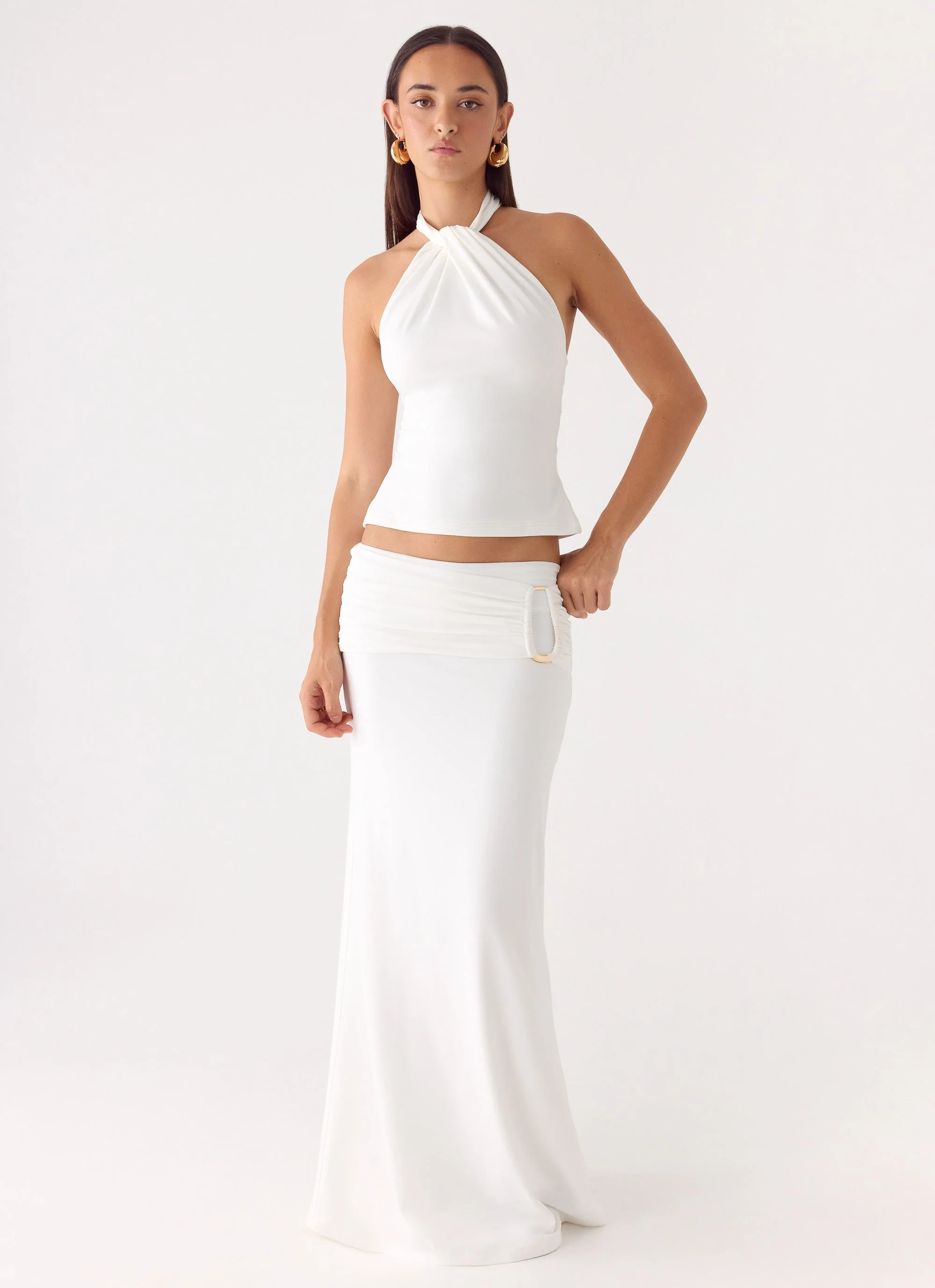 Rosanna Maxi Skirt - White - Image 2