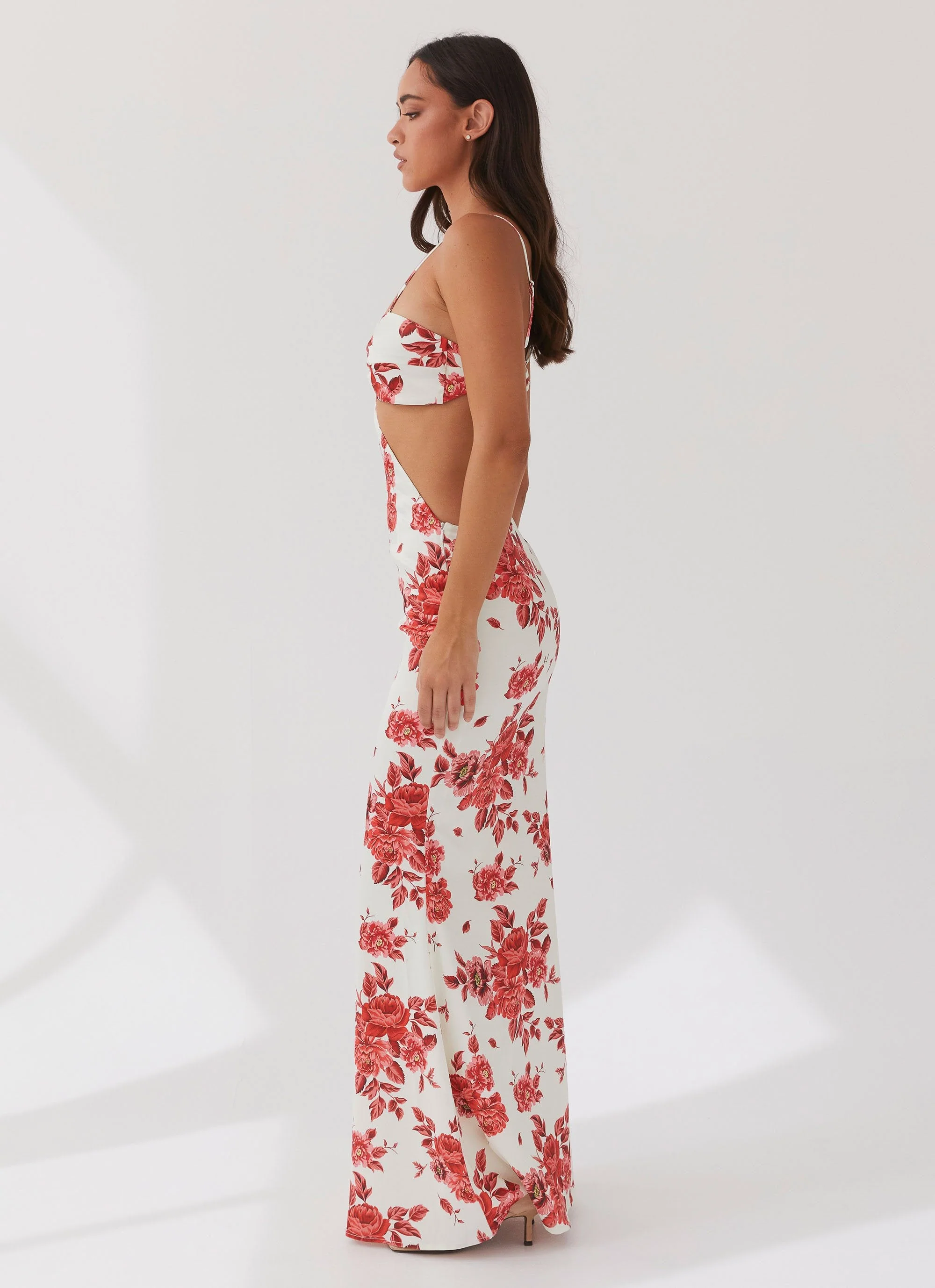 Rosie Satin Maxi Dress - Rosa Floria - Image 2