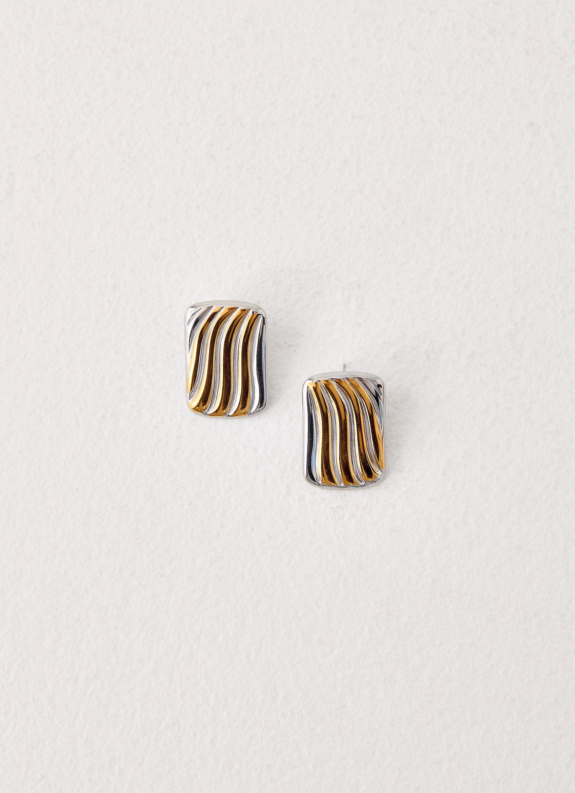 Rouge Spark Earrings - Gold/Silver - Image 4